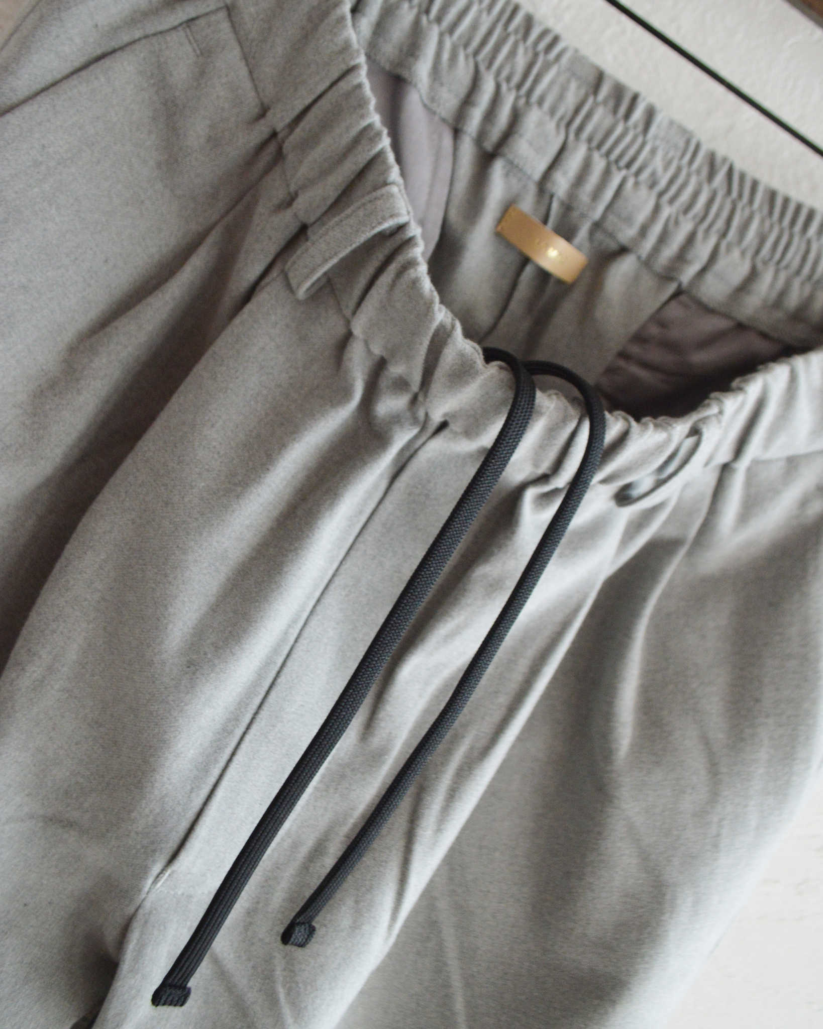 LAMOND ラモンド / CASHMERE TOUCH STANDARD WIDE PANTS カシミアタッチスタンダードワイドパンツ (GRAY グレー)