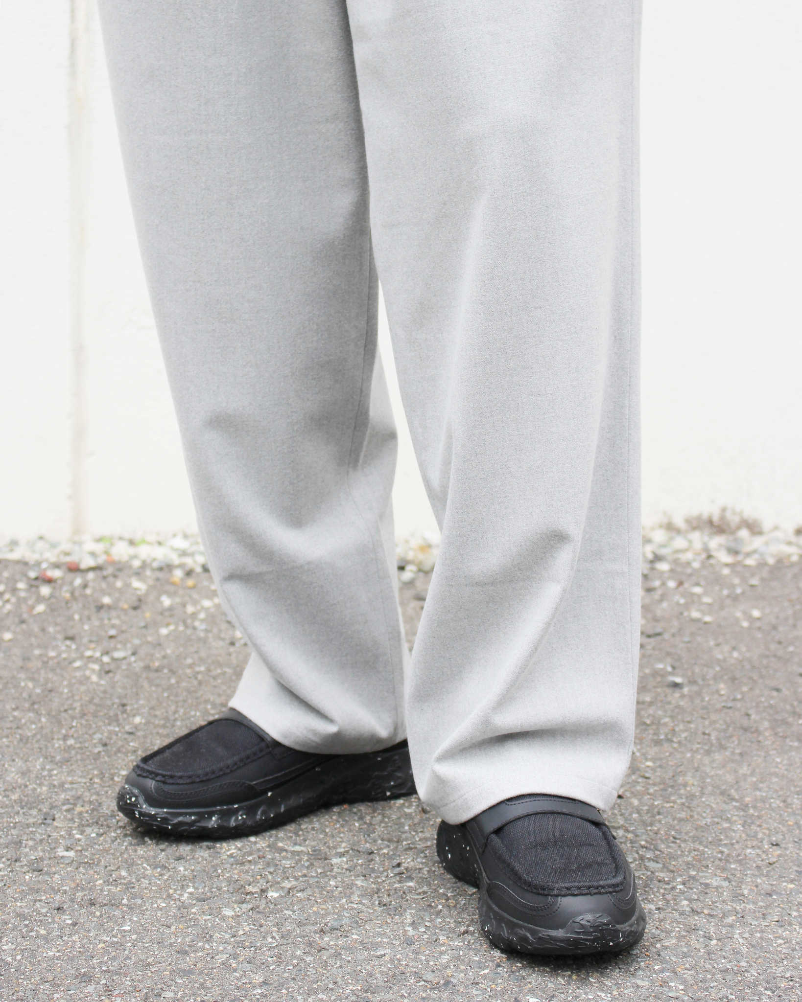 LAMOND ラモンド / CASHMERE TOUCH STANDARD WIDE PANTS カシミアタッチスタンダードワイドパンツ (GRAY グレー)