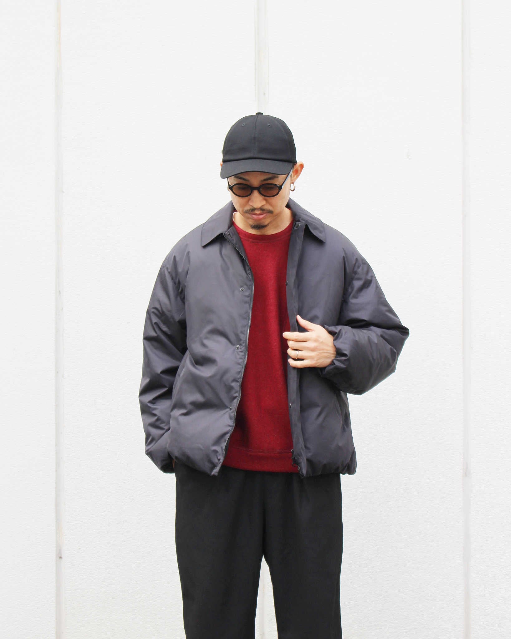 LAMOND ラモンド / SOUTIEN COLLAR DOWN JACKET ステンカラーダウンジャケット (BLACK ブラック)