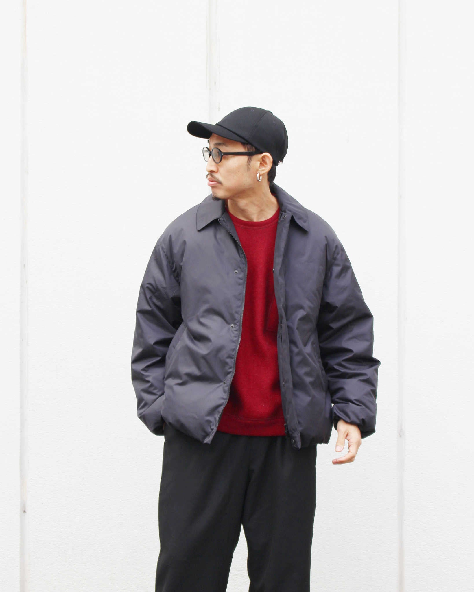 LAMOND ラモンド / SOUTIEN COLLAR DOWN JACKET ステンカラーダウンジャケット (BLACK ブラック)