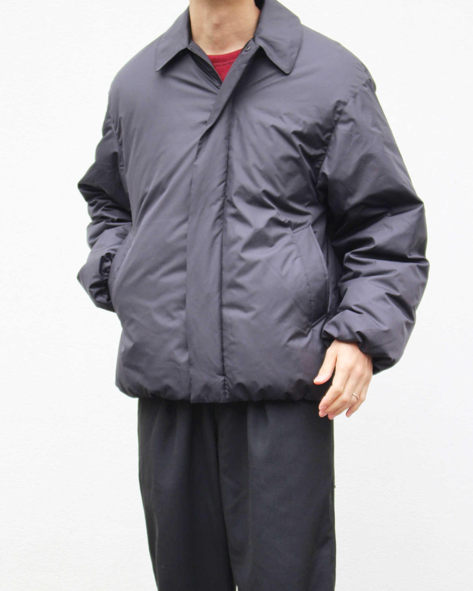 LAMOND ラモンド / SOUTIEN COLLAR DOWN JACKET ステンカラーダウンジャケット (BLACK ブラック)