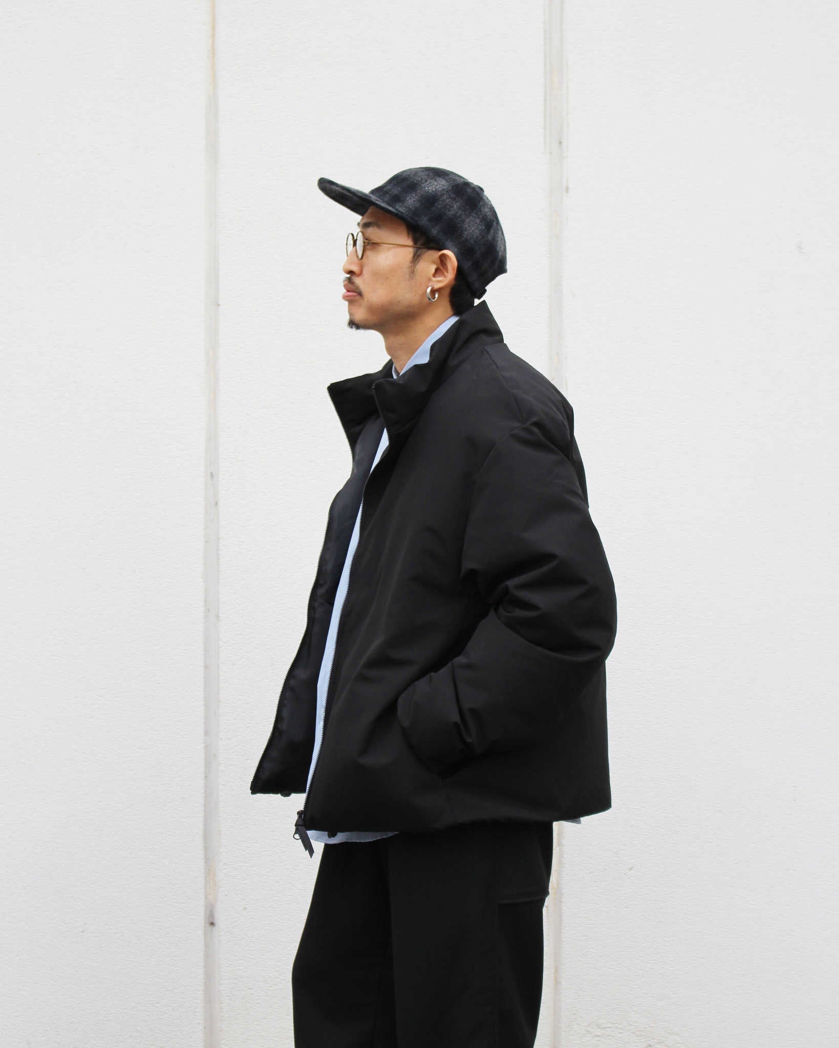 LAMOND ラモンド / WEATHER CLOTH DOWN BLOUSON ウェザークロスダウンブルゾン (BLACK ブラック)