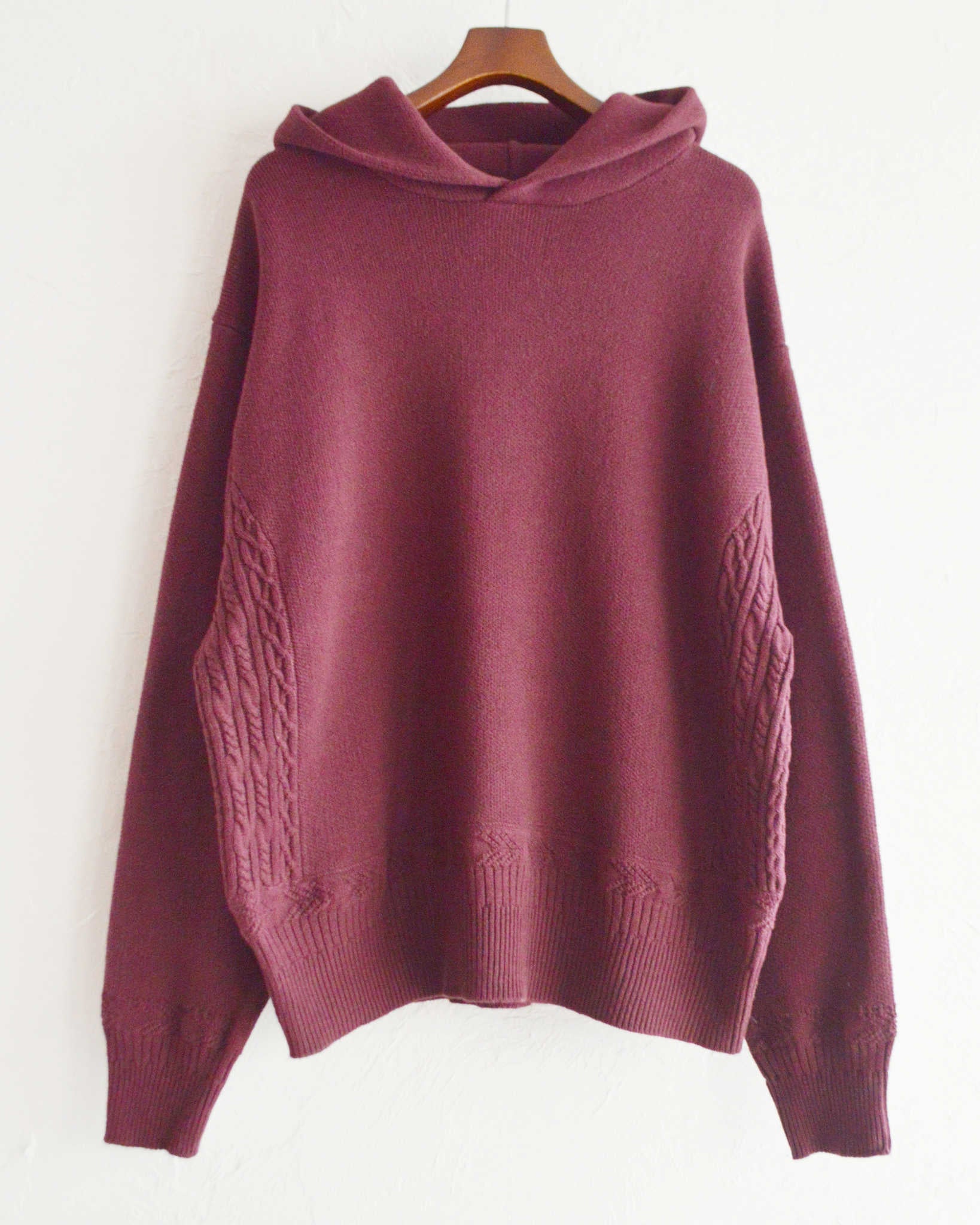 Nasngwam. ナスングワム / ACTUALLY PARKA アクチュアリーパーカー (BURGUNDY バーガンディー)