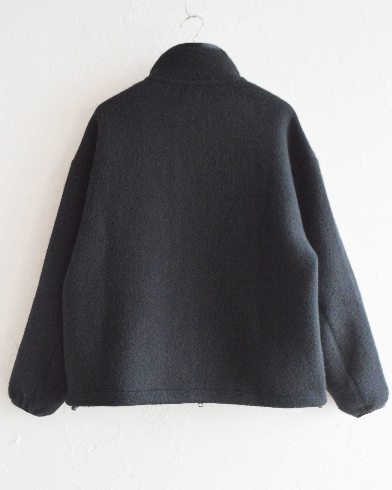 LAMOND ラモンド/ WOOL FLEECE BLOUSON ウールフリースブルゾン (BLACK ブラック)