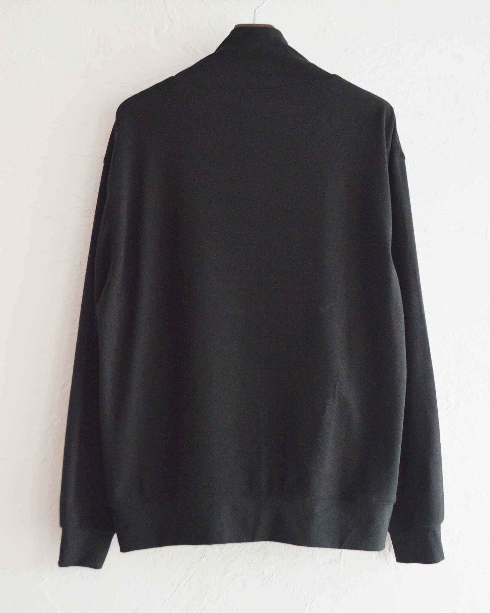 LAMOND ラモンド / LOUNGE SUEDE HIGH NECK SWEAT ラウンジスエードハイネックスウェット (BLACK ブラック)