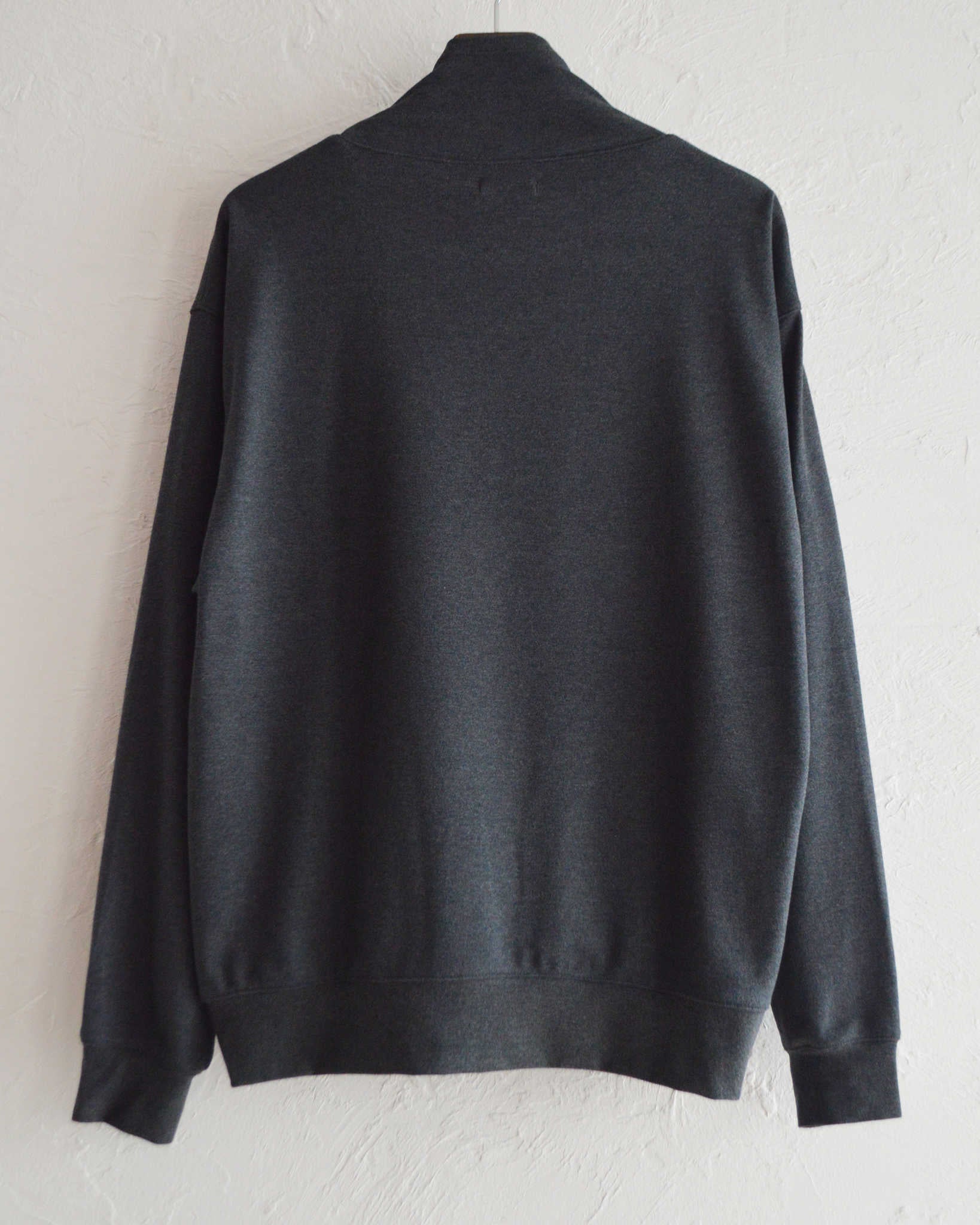 LAMOND ラモンド / LOUNGE SUEDE HIGH NECK SWEAT ラウンジスエードハイネックスウェット (CHARCOAL チャコール)