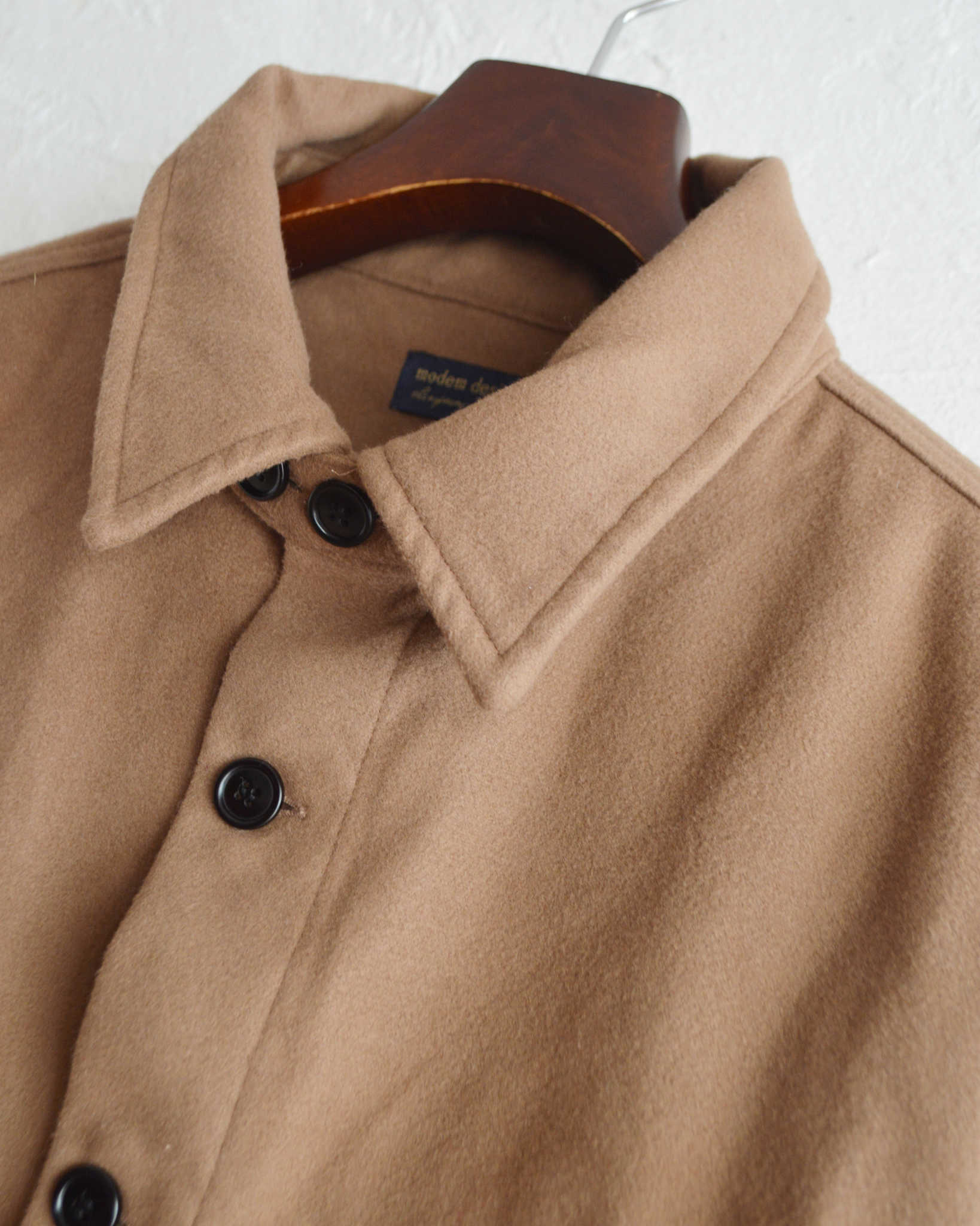 modemdesign モデムデザイン / HEAVY FLANNEL JACKET ヘビーフランネルジャケット (KHAKI カーキ)