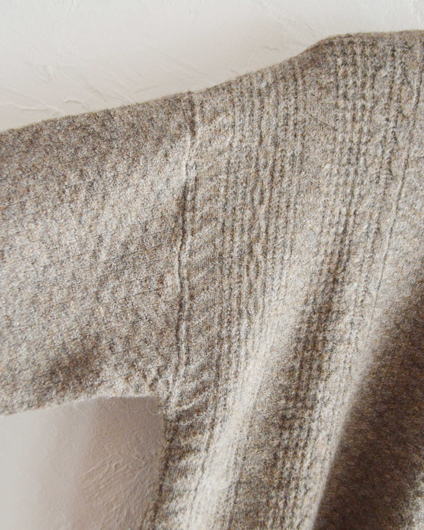 modemdesign モデムデザイン / MIX YARN KNIT ミックスヤーンニット (BROWN ブラウン)