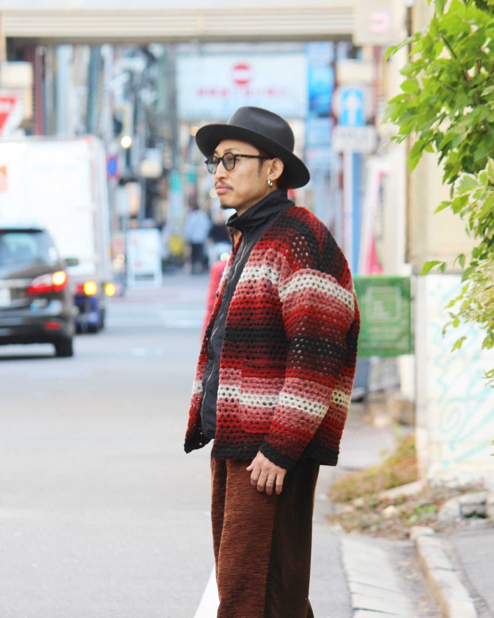 Nasngwam. ナスングワム / ZIGGY CARDIGAN ジギーカーディガン (BURGUNDY バーガンディー)