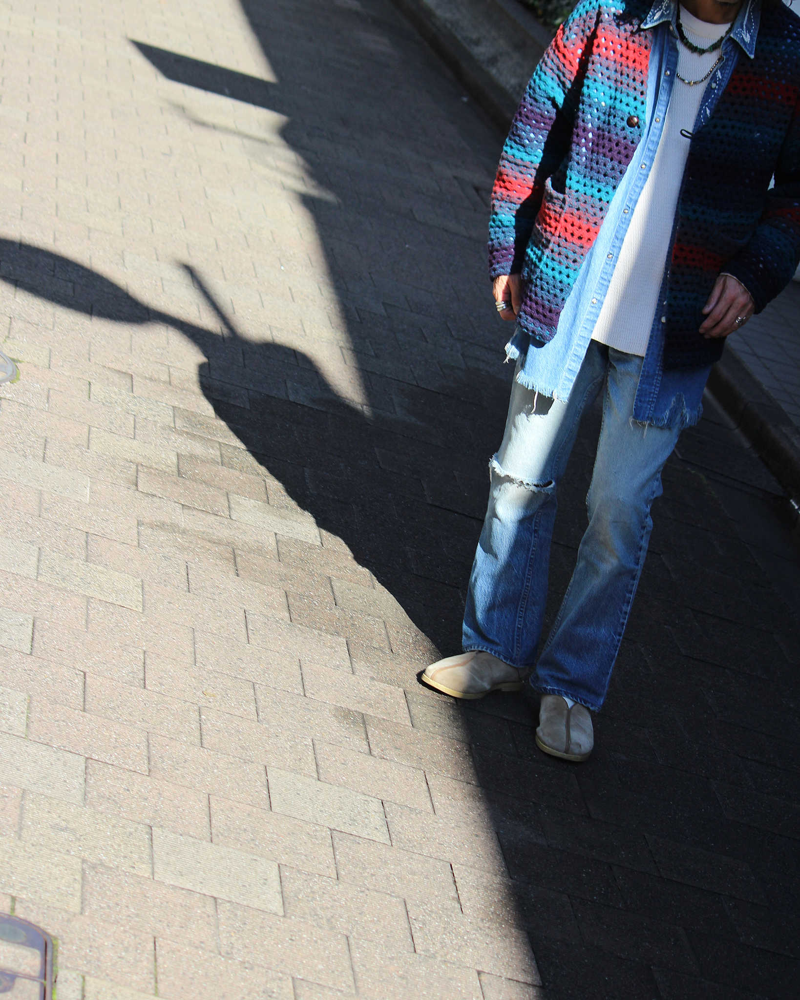 Nasngwam. ナスングワム / ZIGGY CARDIGAN ジギーカーディガン (NAVY ネイビー)