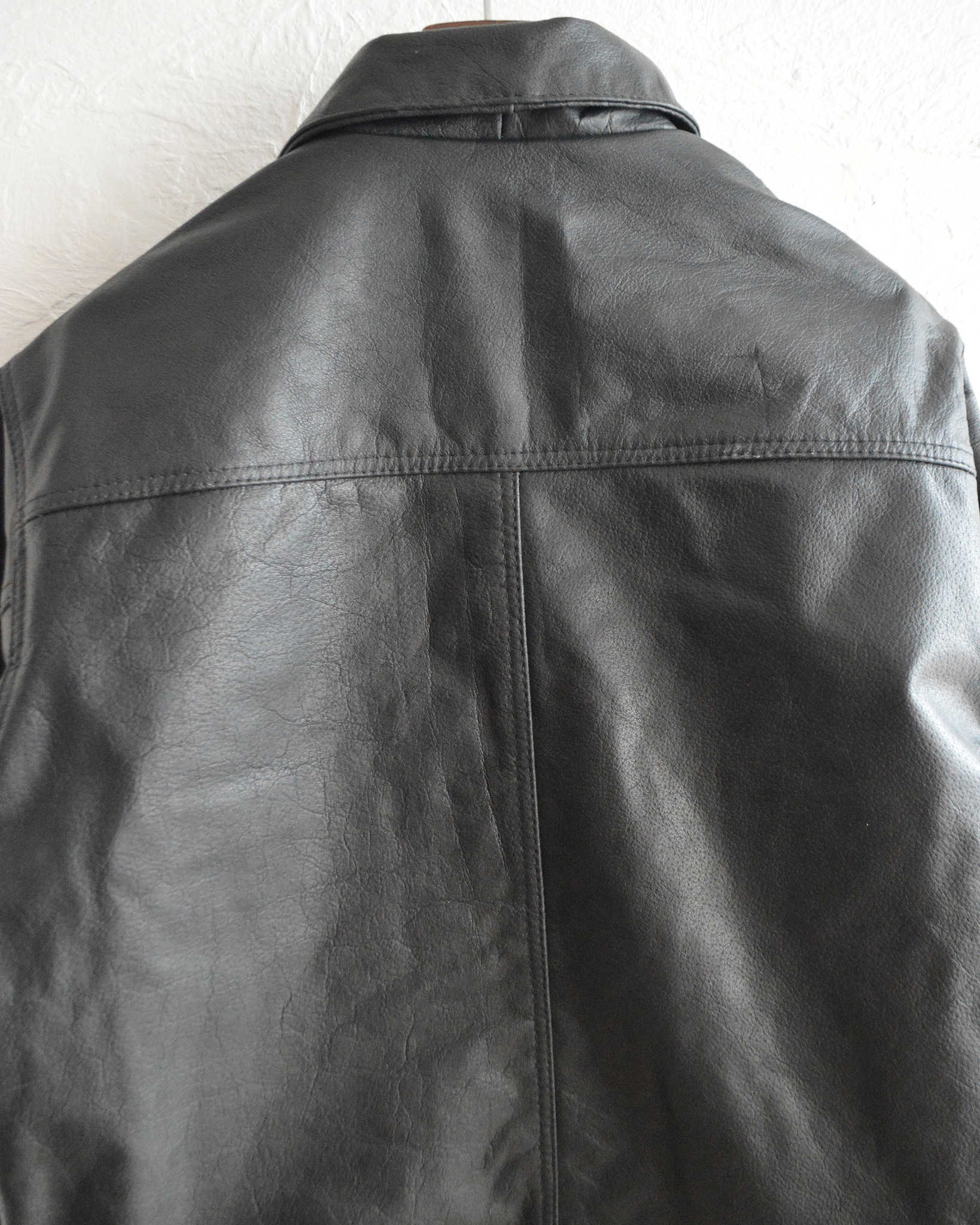 Nasngwam. ナスングワム / ATAVISM LEATHER JACKET アタビズムジャケット Msize (BLACK ブラック)