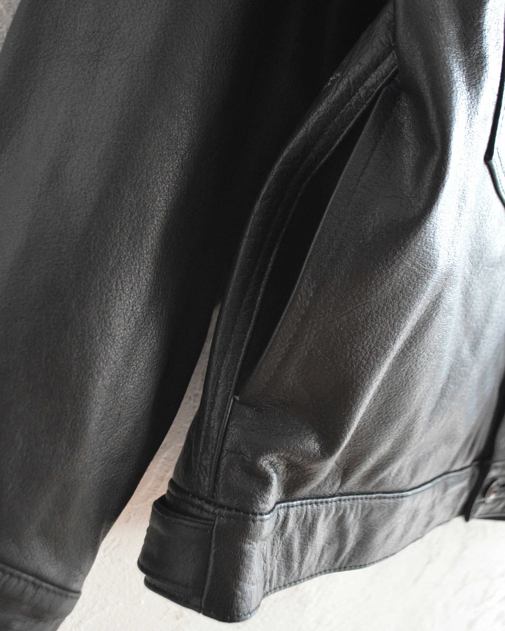 Nasngwam. ナスングワム / ATAVISM LEATHER JACKET アタビズムジャケット Lsize (BLACK ブラック)