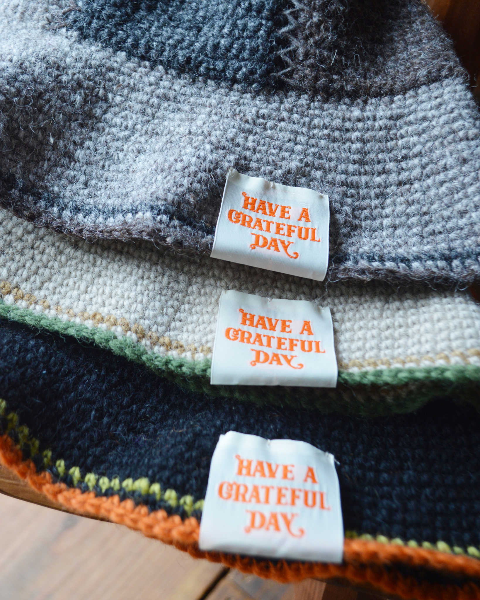 HAVE A GRATEFUL DAY ハブアグレイトフルデイ / CROCHET HAT クロシェハット