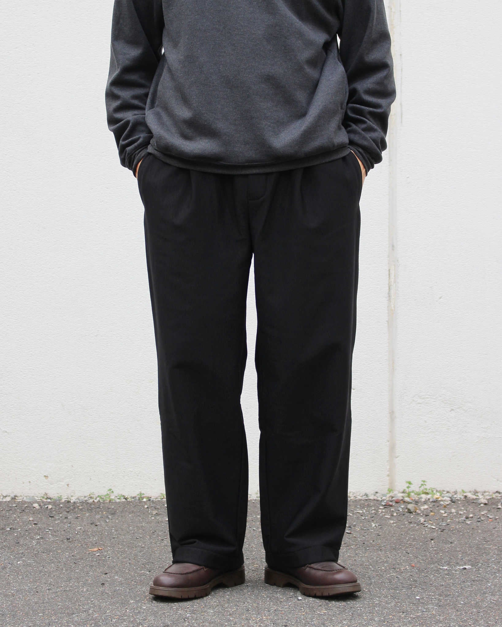 YONCA ヨンカ / WARM TECH PREMIUM PANTS ワームテックプレミアムパンツ (COAL BLACK コールブラック)