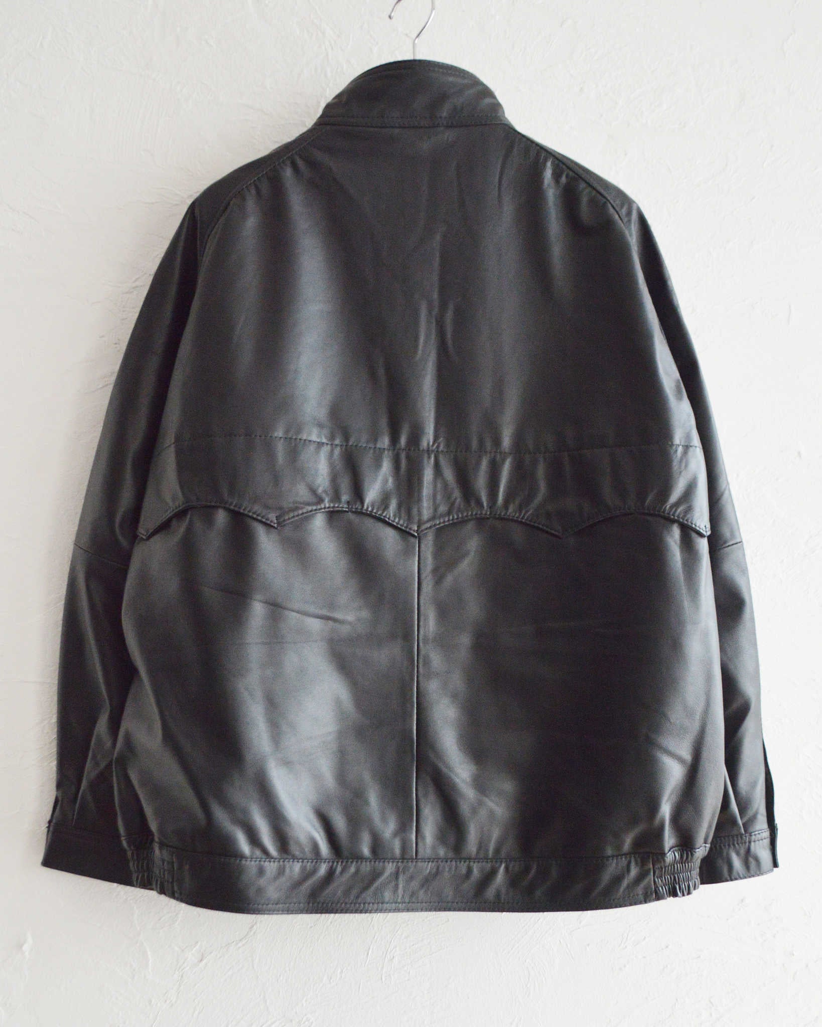 Nasngwam. ナスングワム / ATTRACT LEATHER JACKET アトラクトレザージャケット Lsize (BLACK ブラック)
