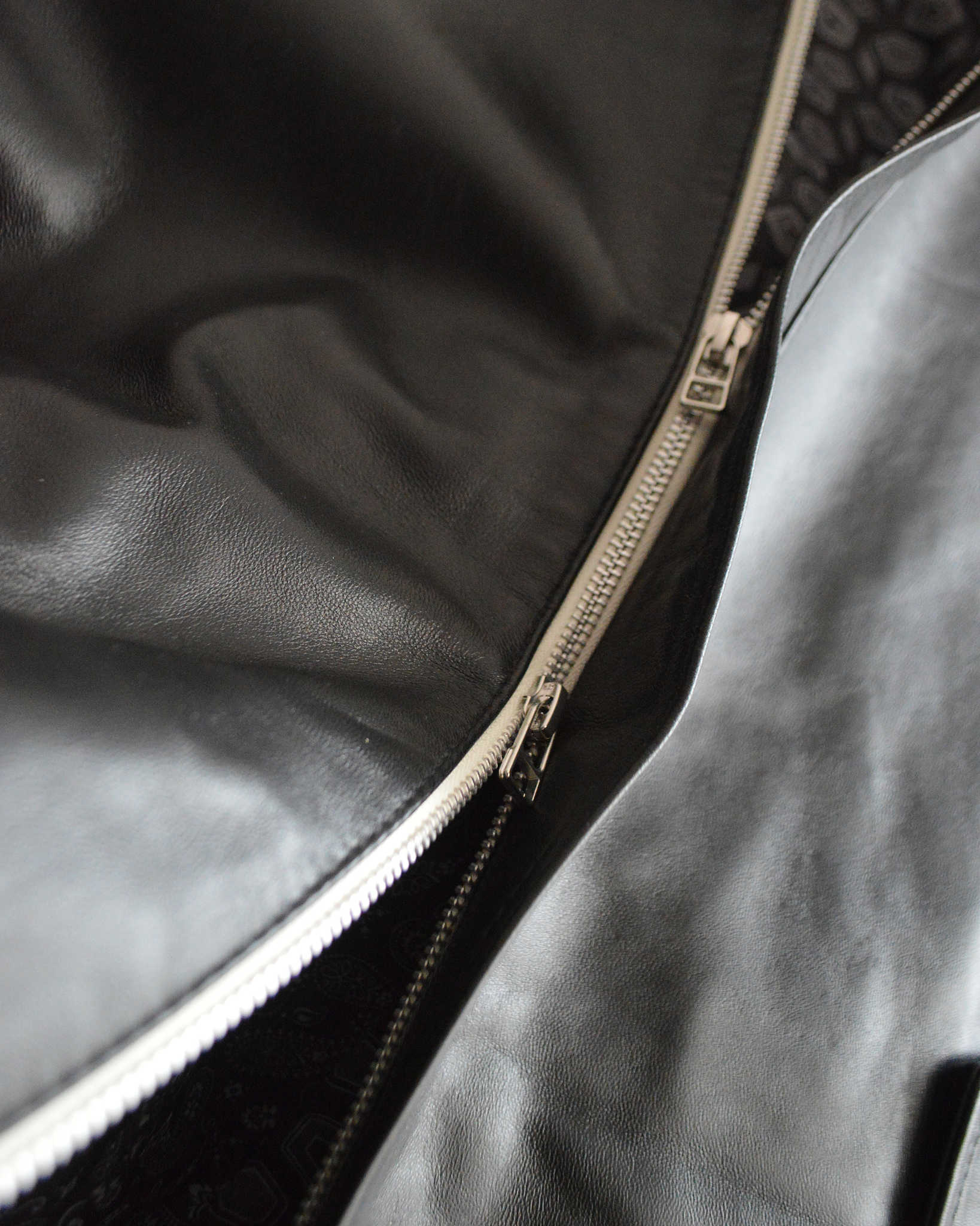 Nasngwam. ナスングワム / ATTRACT LEATHER JACKET アトラクトレザージャケット Msize (BLACK ブラック)