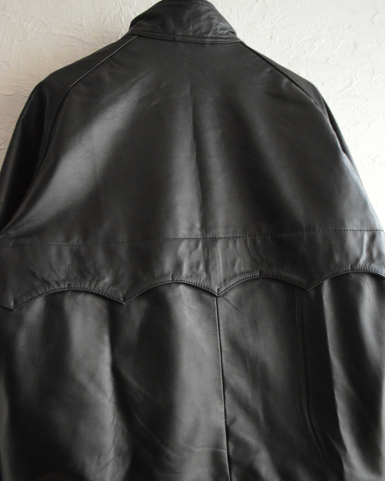 Nasngwam. ナスングワム / ATTRACT LEATHER JACKET アトラクトレザージャケット Msize (BLACK ブラック)
