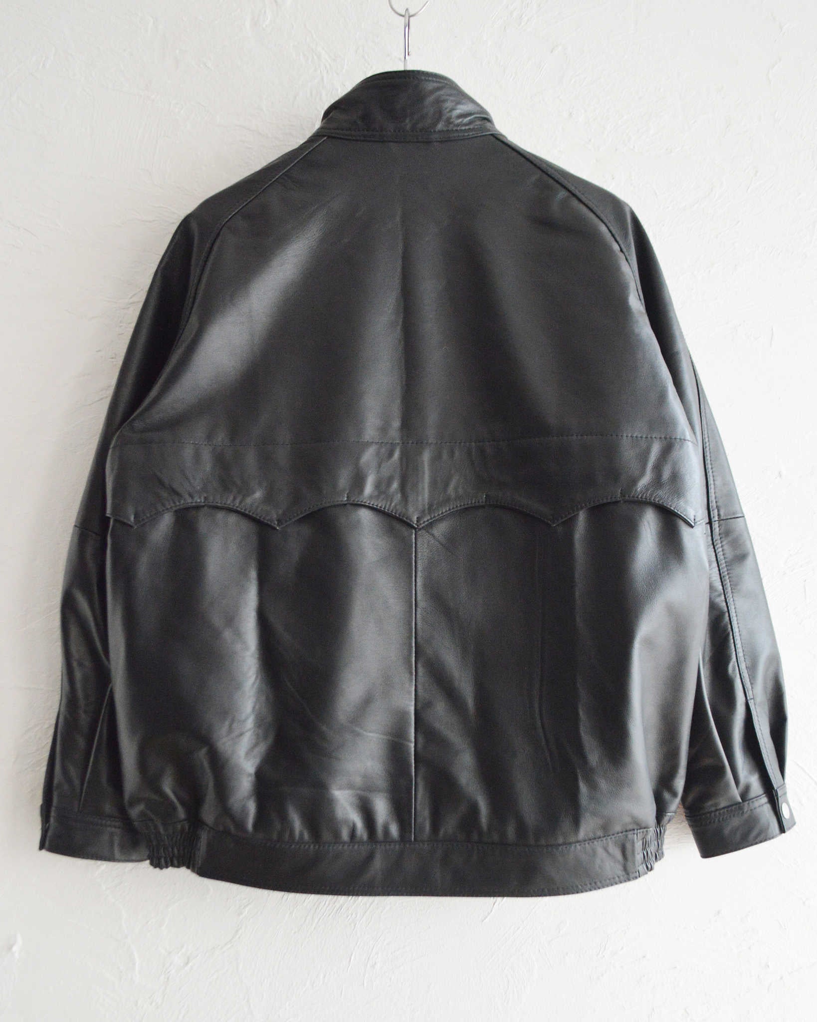 Nasngwam. ナスングワム / ATTRACT LEATHER JACKET アトラクトレザージャケット Msize (BLACK ブラック)