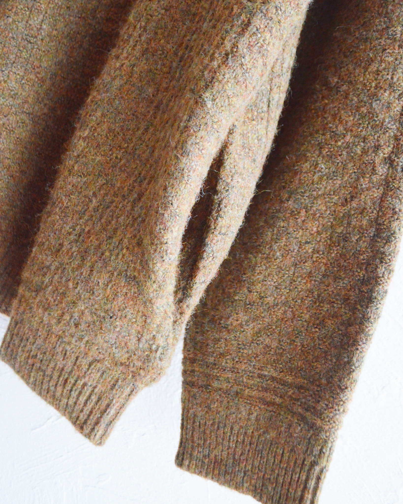 modemdesign モデムデザイン / MIX YARN KNIT ミックスヤーンニット (CAMEL キャメル)