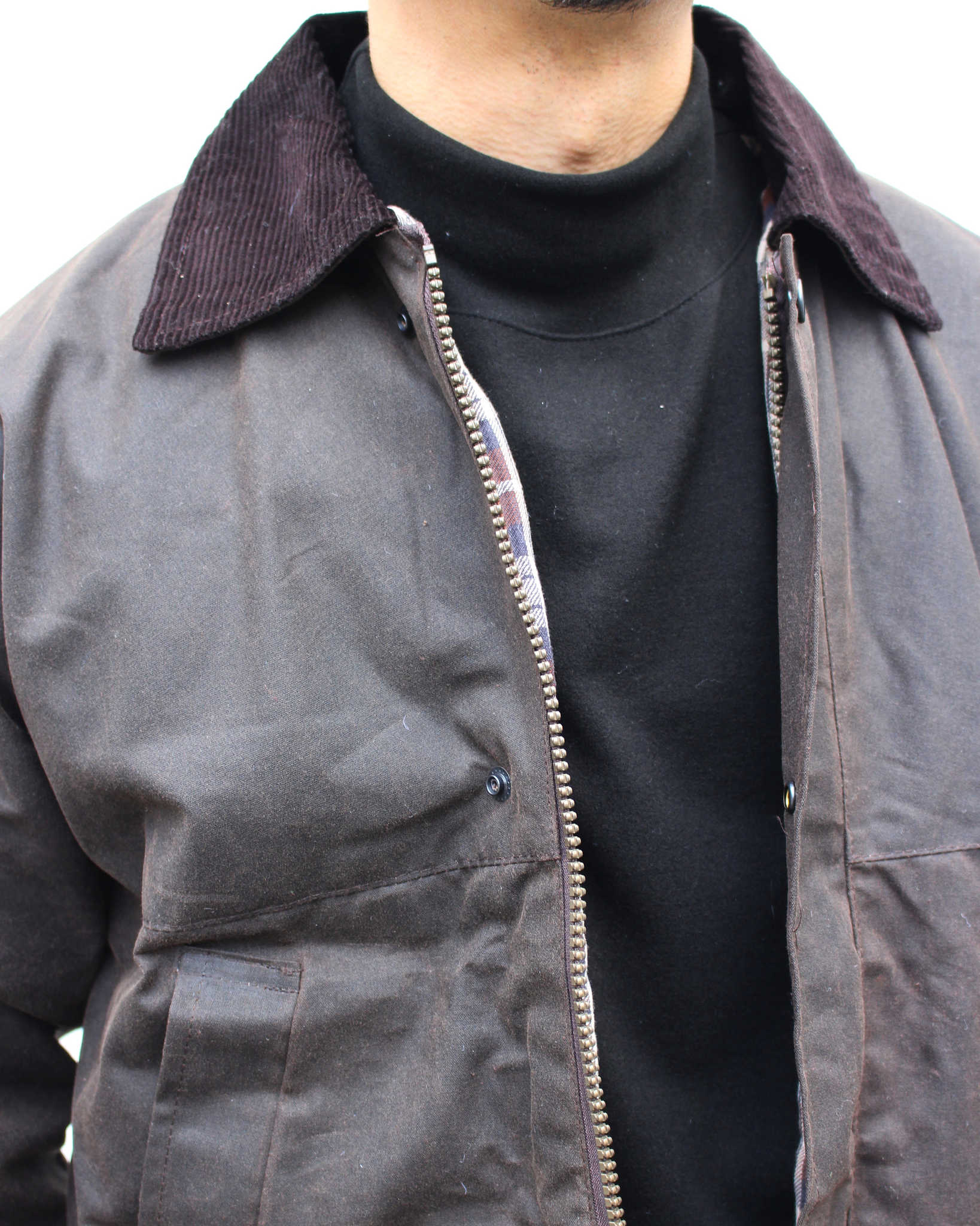 Hunter-Outdoor ハンターアウトドア / BOLTON Padded WAX JACKET ワックスコットンジャケット (BROWN ブラウン)
