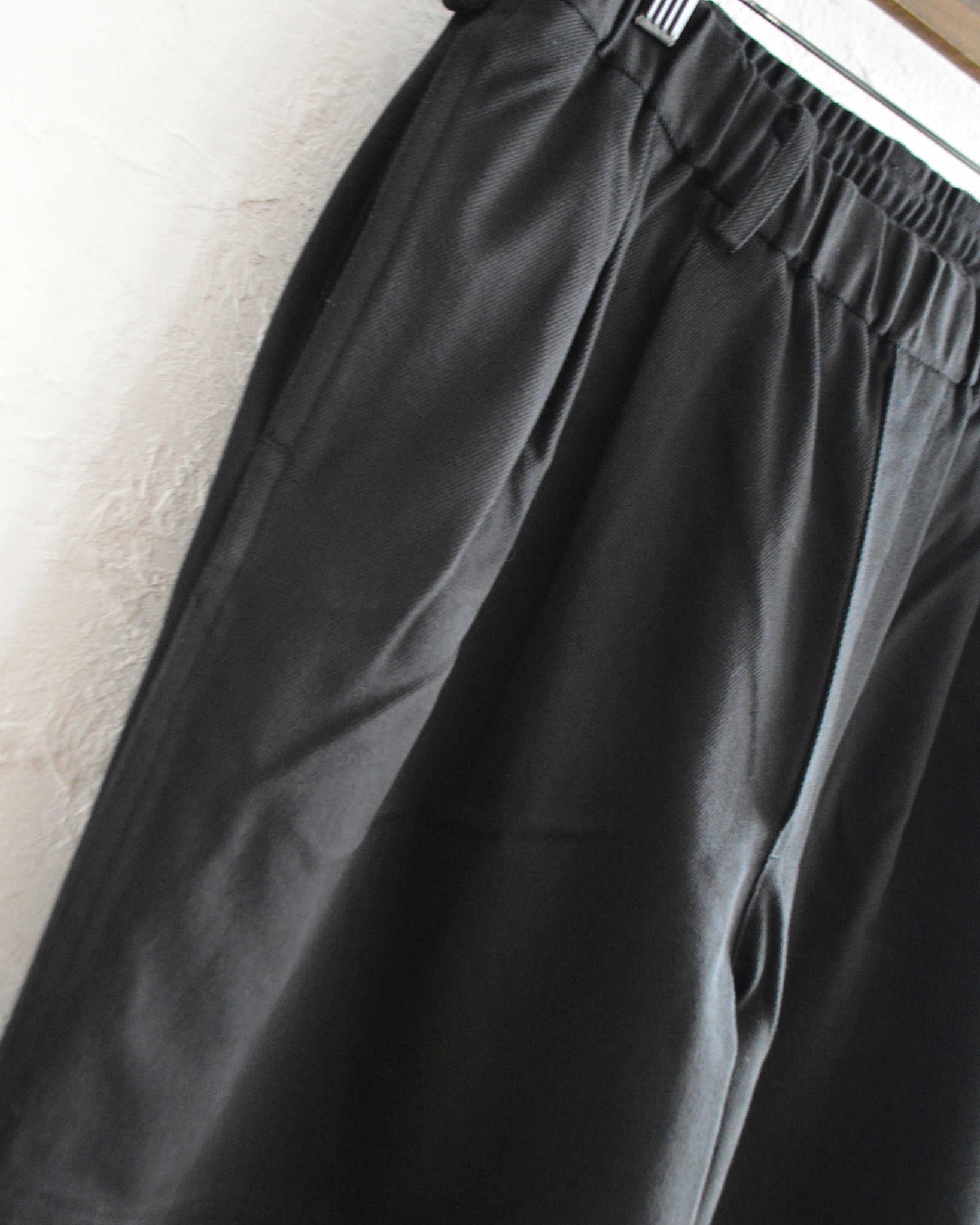 LAMOND ラモンド / FULLER CHINO CROSS BOLD FIT PANTS フラーチノクロスボールドパンツ (BLACK ブラック)