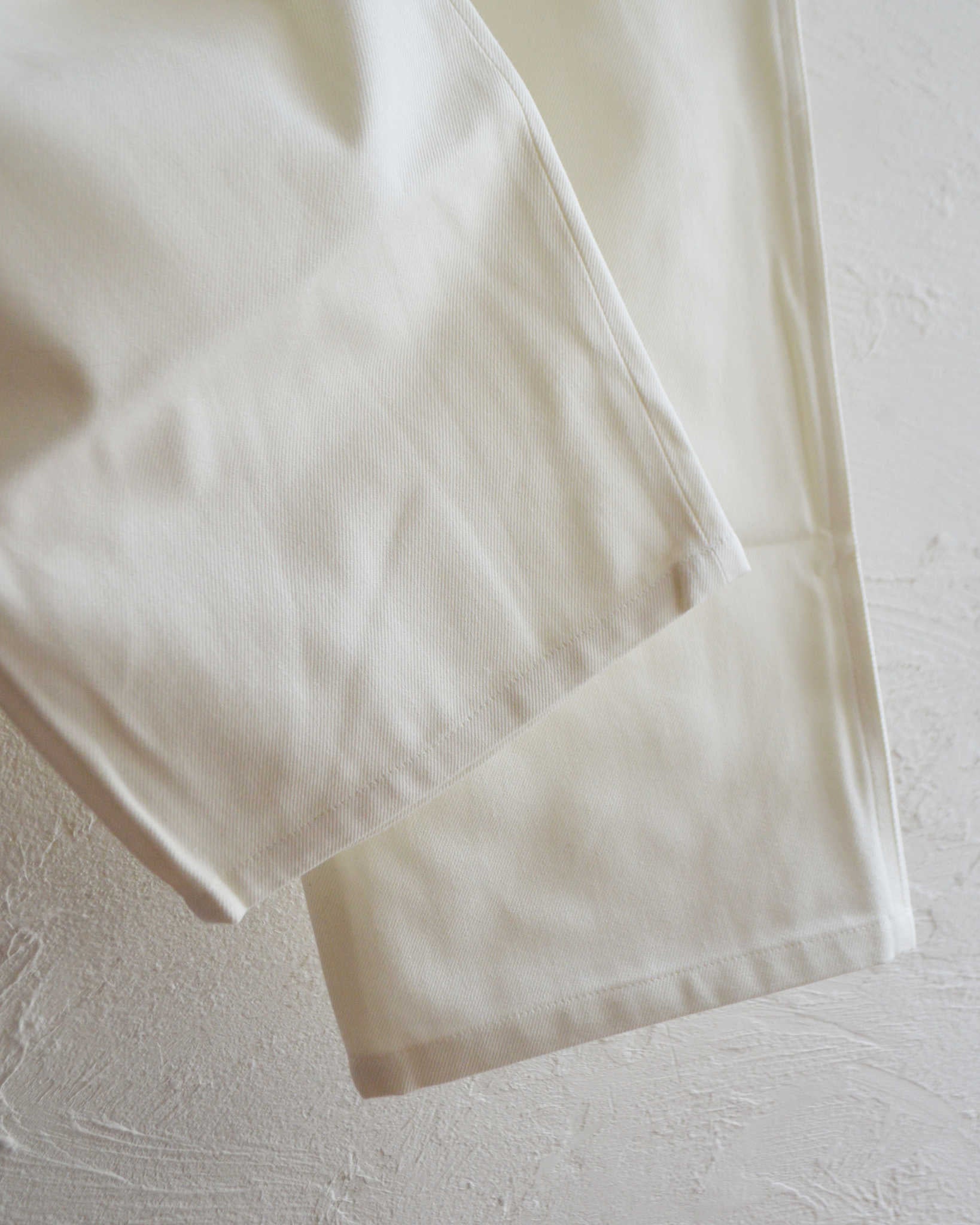 LAMOND ラモンド / FULLER CHINO CROSS BOLD FIT PANTS フラーチノクロスボールドパンツ (WHITE ホワイト)