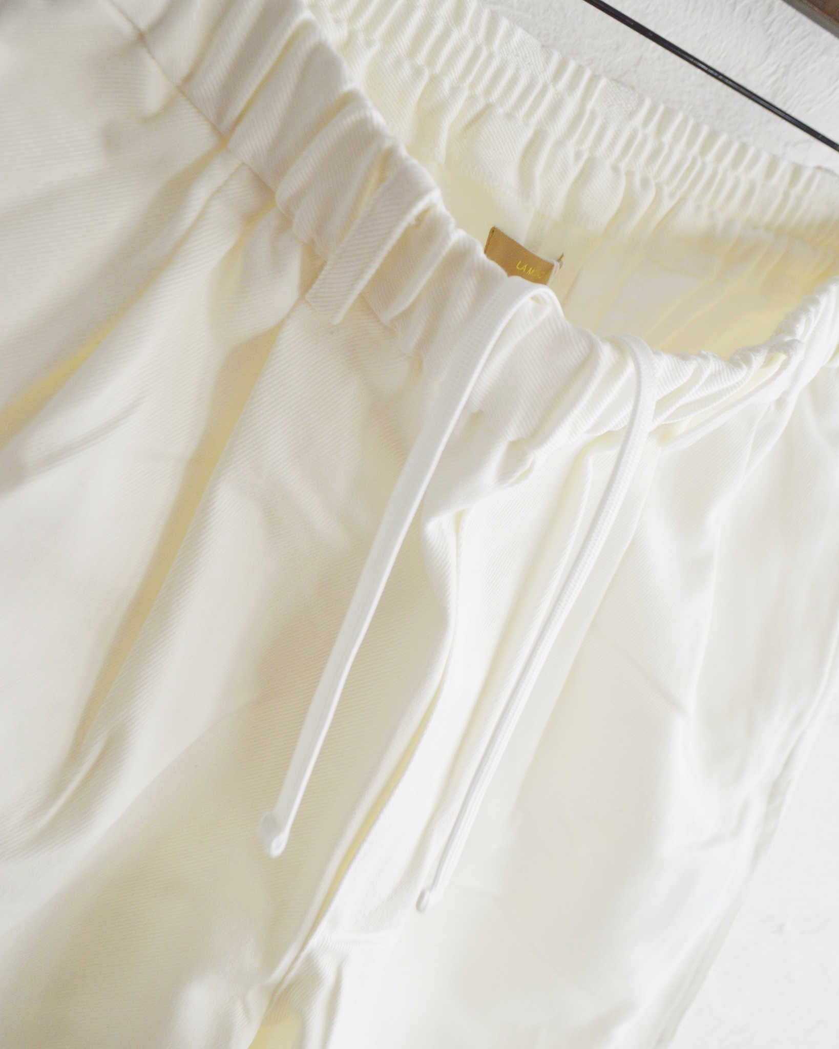 LAMOND ラモンド / FULLER CHINO CROSS BOLD FIT PANTS フラーチノクロスボールドパンツ (WHITE ホワイト)