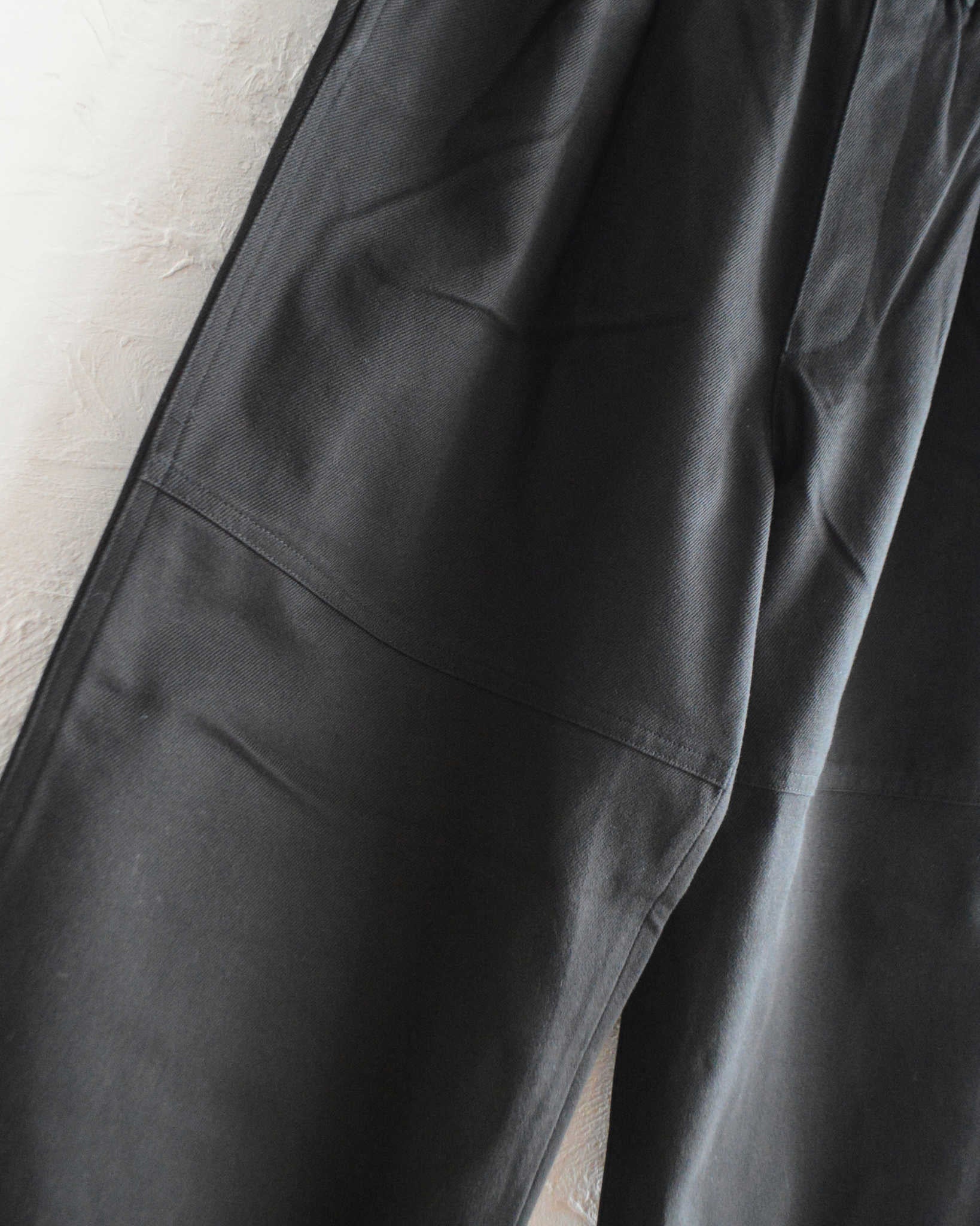 LAMOND ラモンド / FULLER CHINO CROSS BOLD FIT PANTS フラーチノクロスボールドパンツ (BLACK ブラック)