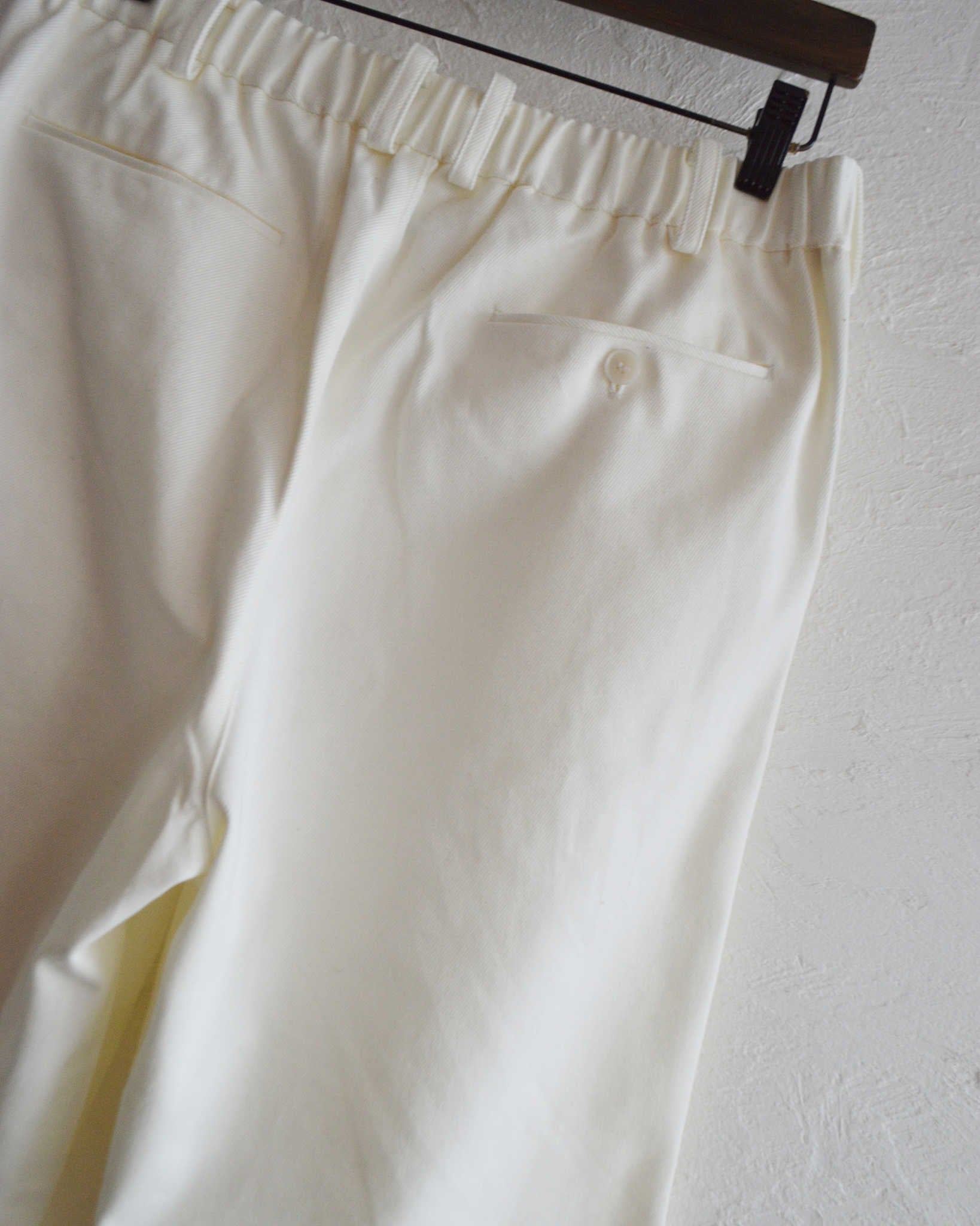 LAMOND ラモンド / FULLER CHINO CROSS BOLD FIT PANTS フラーチノクロスボールドパンツ (WHITE ホワイト)