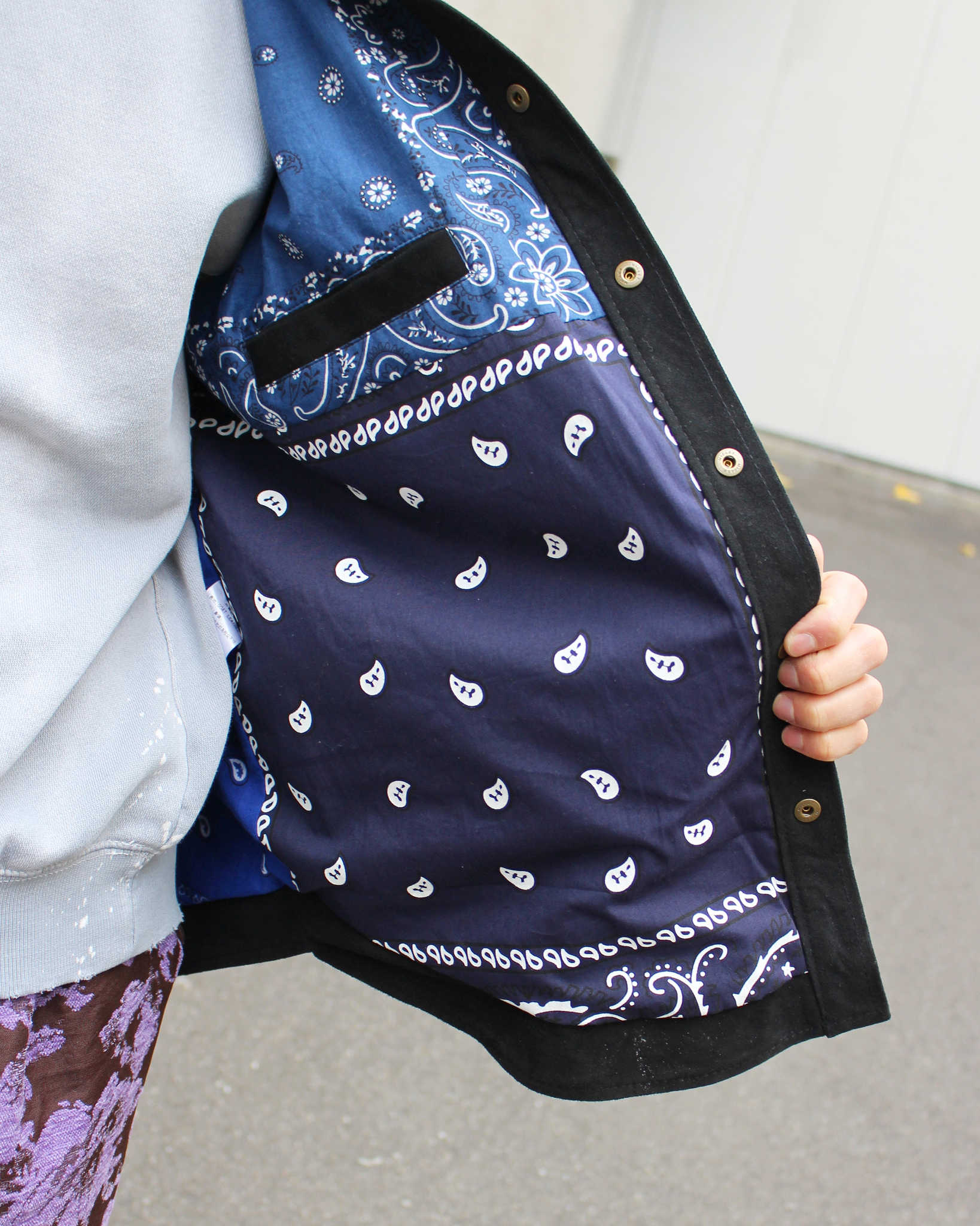 Nasngwam. ナスングワム / BRIGHT SUEDE SHIRTS ブライトスエードシャツ Msize (BLACK ブラック)