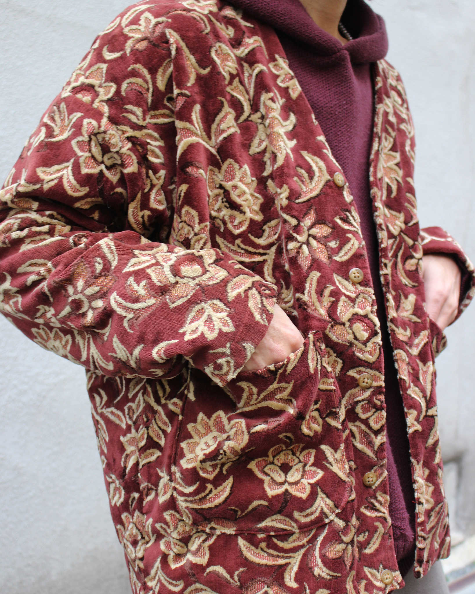 Nasngwam. ナスングワム / CREEPER JACKET クリーパージャケット (BURGUNDY バーガンディー)