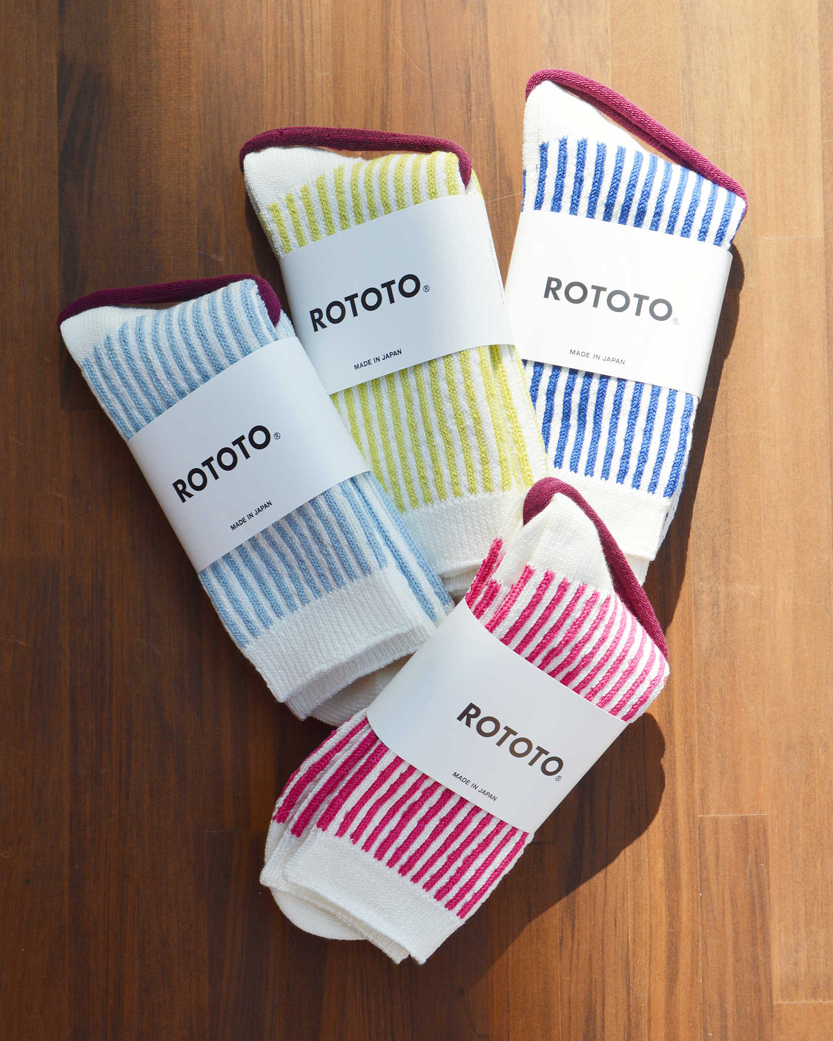 ROTOTO ロトト / VERTICAL STRIPE SOCKS バーチカルストライプソックス