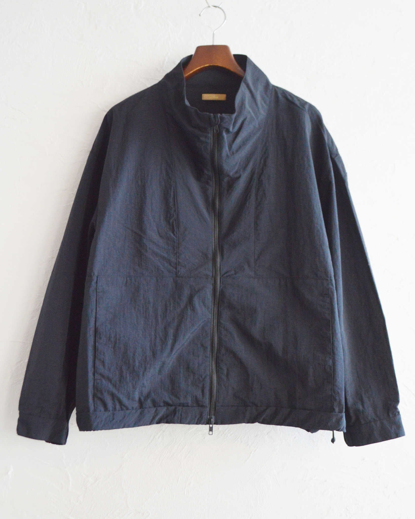 LAMOND ラモンド / LIGHT SHELL STAND BLOUSON ライトシェルスタンドブルゾン (BLACK ブラック)