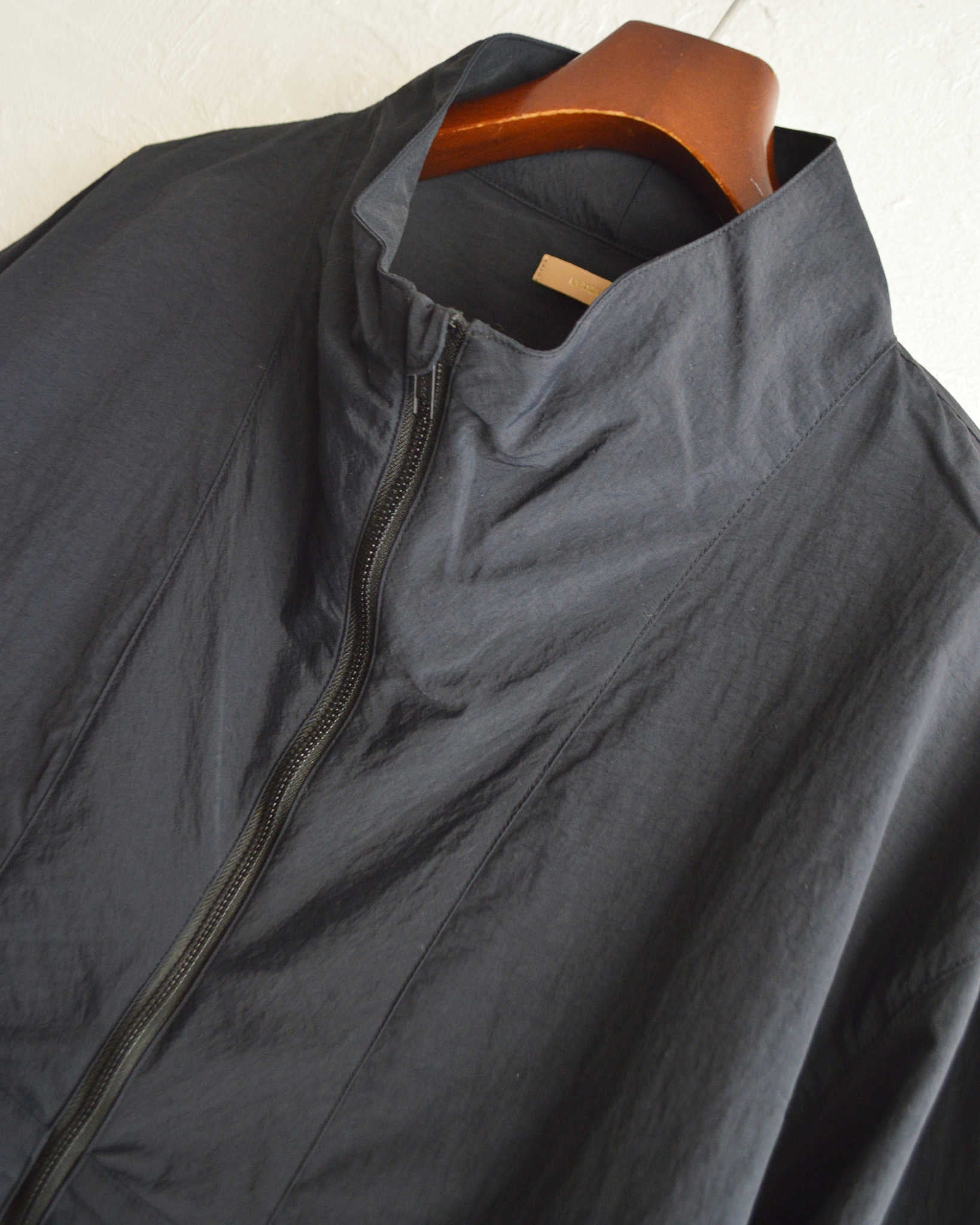 LAMOND ラモンド / LIGHT SHELL STAND BLOUSON ライトシェルスタンドブルゾン (BLACK ブラック)