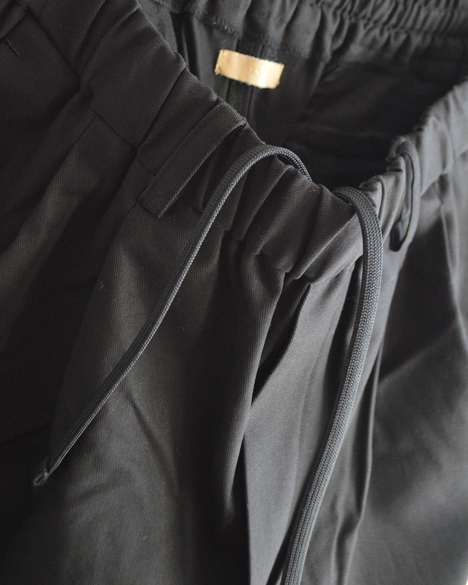 LAMOND ラモンド / ORGANIC COTTON HIGH TWIST STANDARD WIDE PANTS オーガニックコットンハイツイストスタンダードワイドパンツ (BLACK ブラック