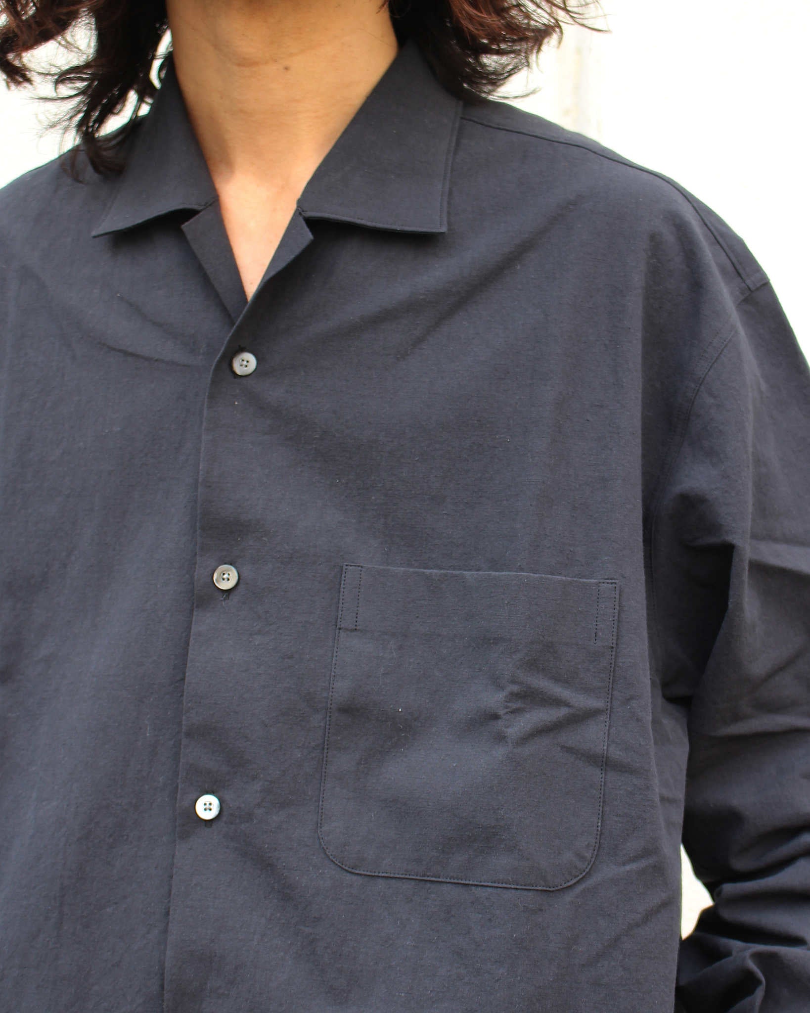 LAMOND ラモンド / COTTON LINEN WASHER JACKET コットンリネンワッシャージャケット (SUMIKURO スミクロ)