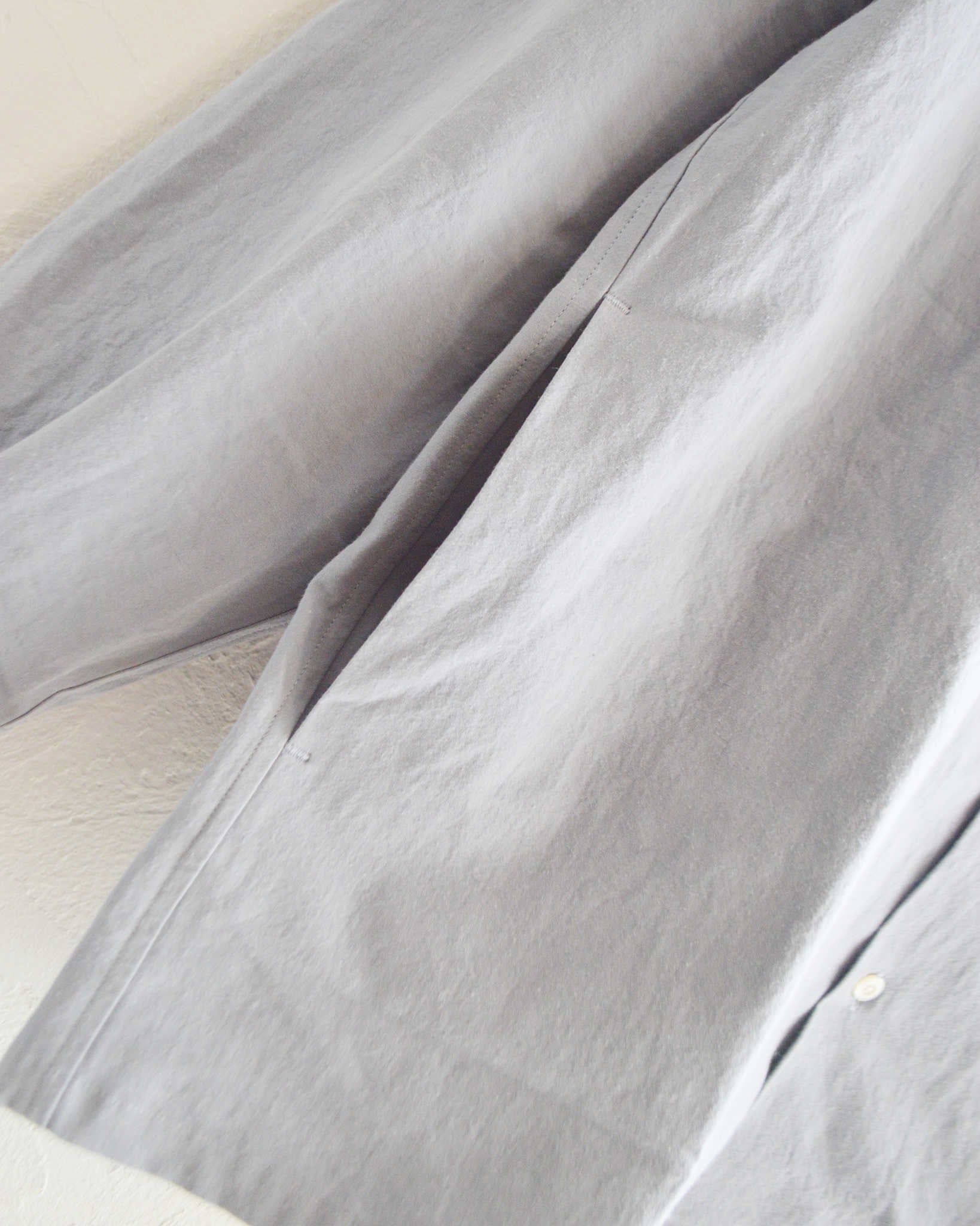 LAMOND ラモンド / COTTON LINEN WASHER JACKET コットンリネンワッシャージャケット (SAX GRAY サックスグレー)
