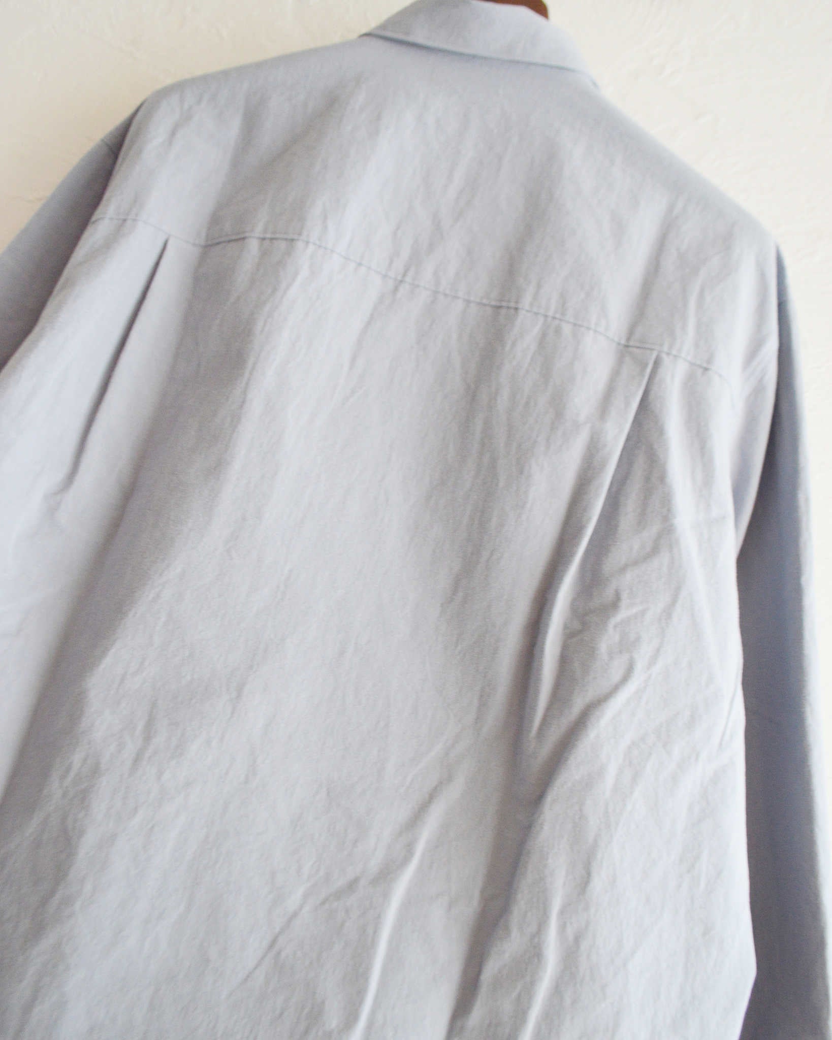 LAMOND ラモンド / COTTON LINEN WASHER JACKET コットンリネンワッシャージャケット (SAX GRAY サックスグレー)