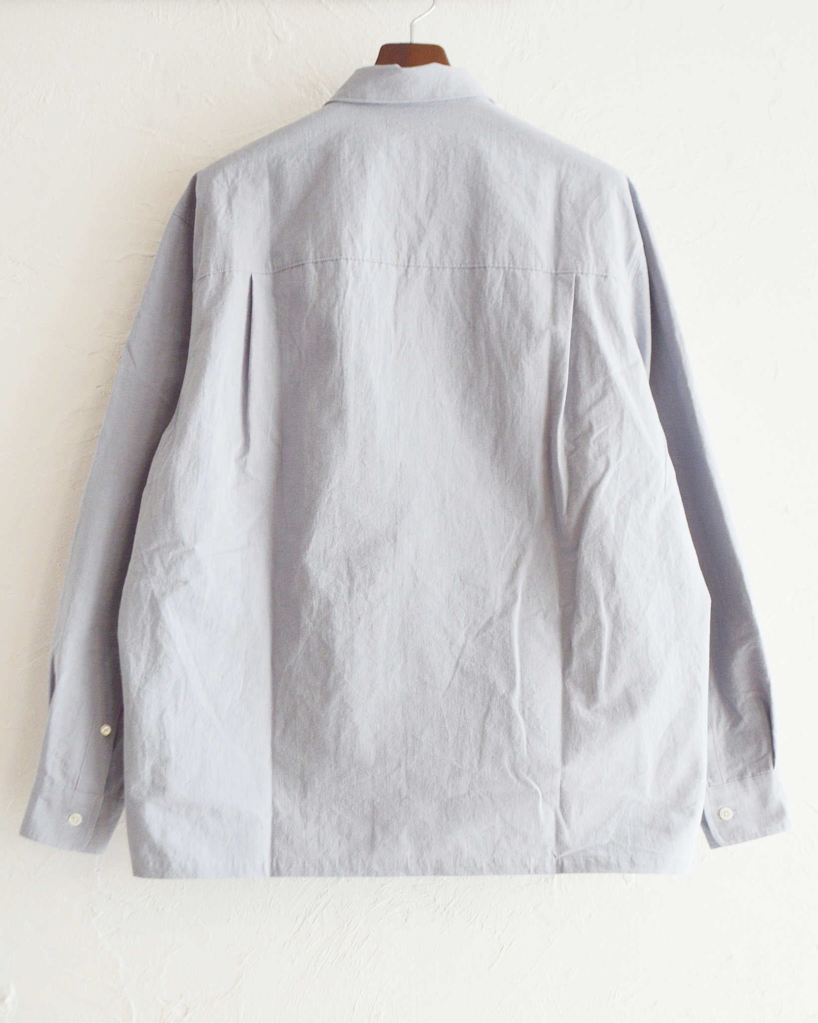 LAMOND ラモンド / COTTON LINEN WASHER JACKET コットンリネンワッシャージャケット (SAX GRAY サックスグレー)