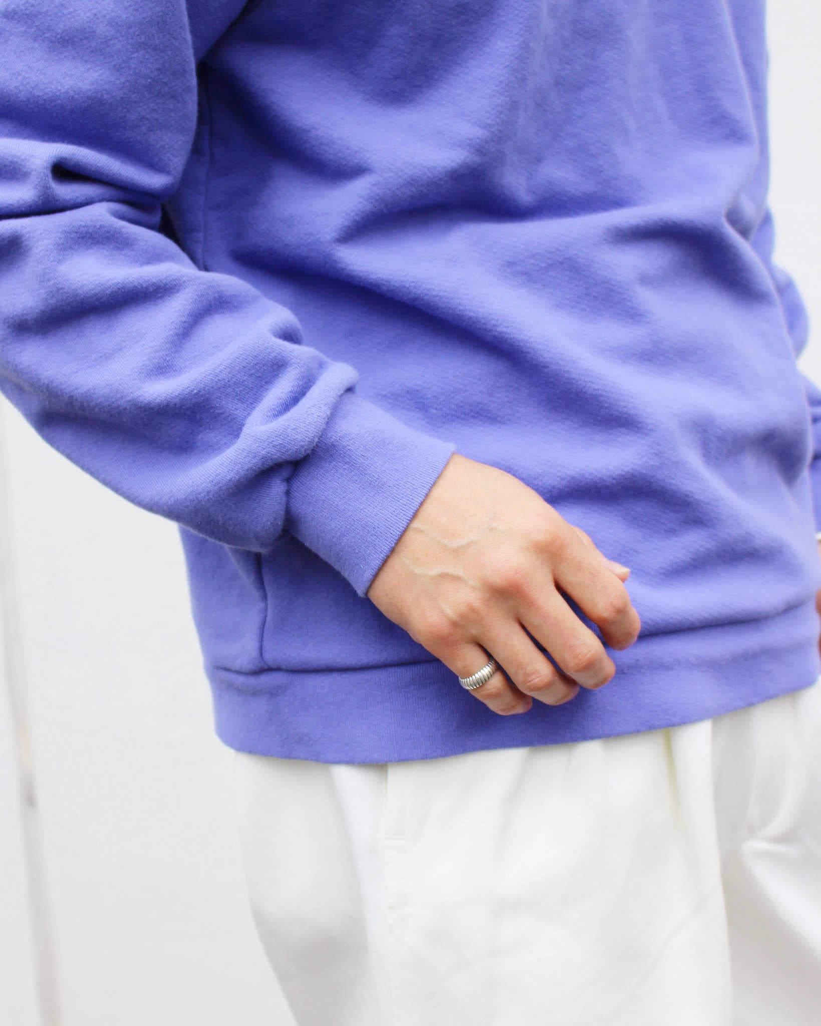 NECESSARY or UNNECESSARY ネセサリーオアアンネセサリー N.O.UNナウン / MAC RAGLAN L/S マックラグラン (BLUE ブルー)