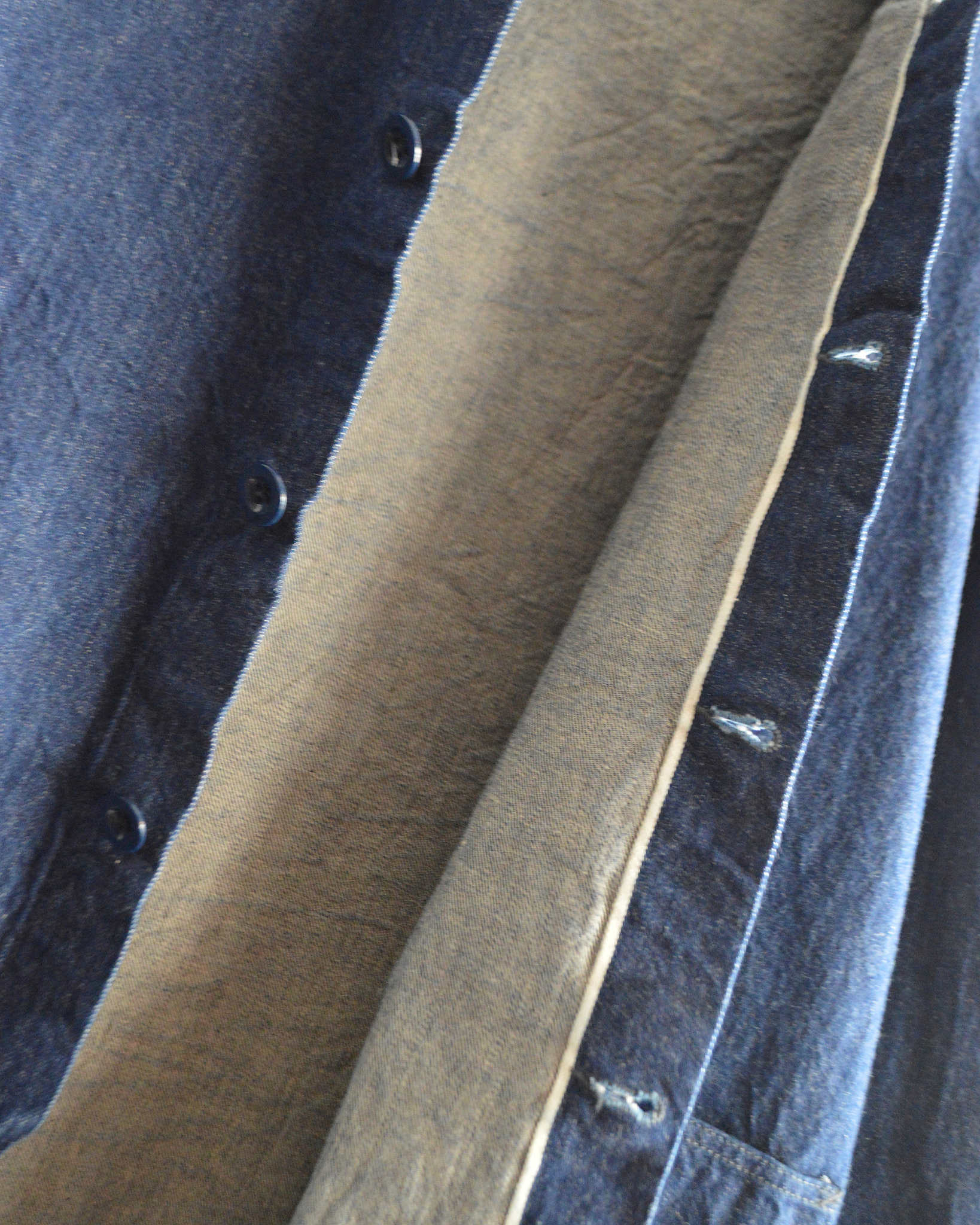 NECESSARY or UNNECESSARY ネセサリーオアアンネセサリー N.O.UNナウン / DENIM HOOD デニムフード (INDIGO インディゴ)