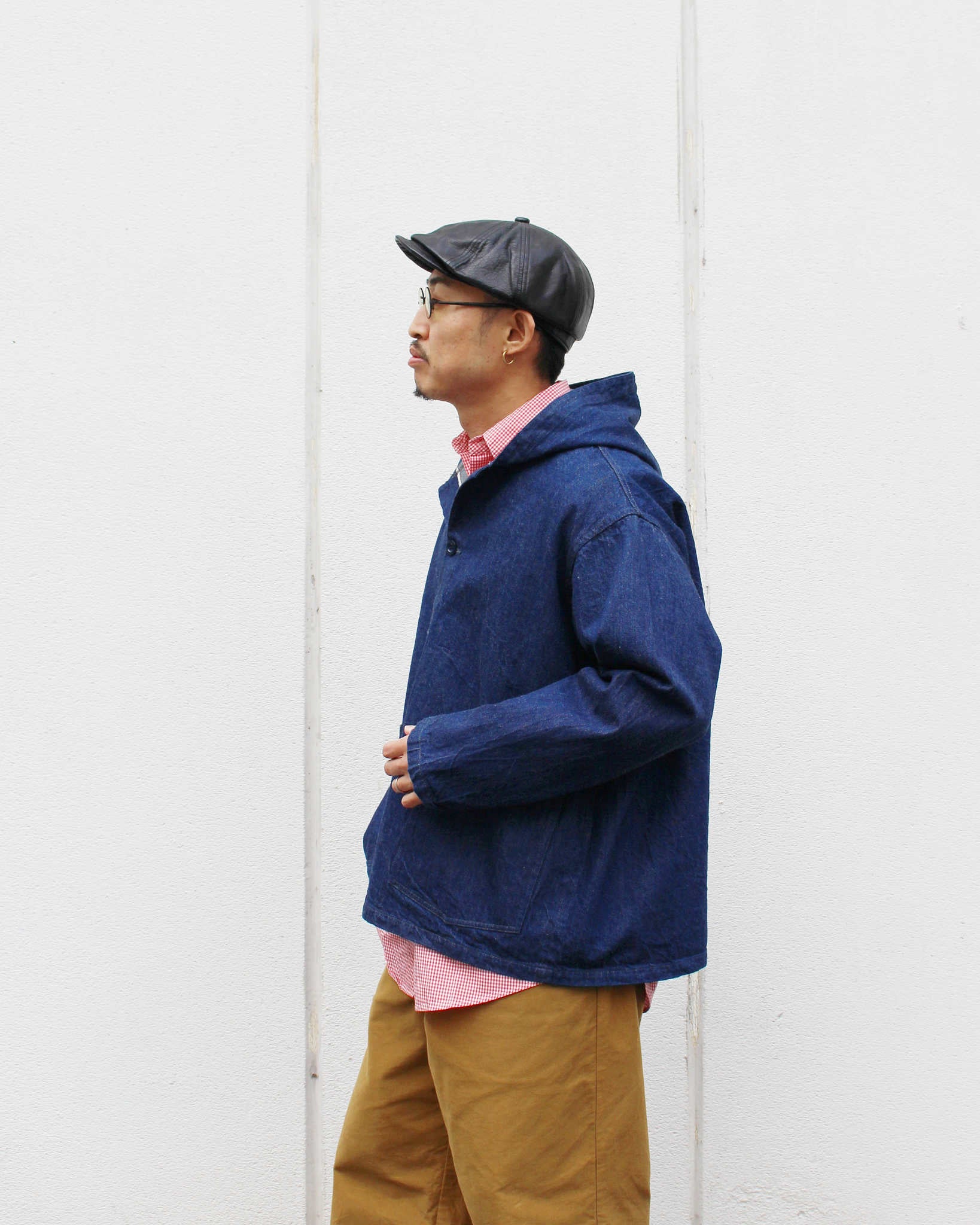 NECESSARY or UNNECESSARY ネセサリーオアアンネセサリー N.O.UNナウン / DENIM HOOD デニムフード (INDIGO インディゴ)
