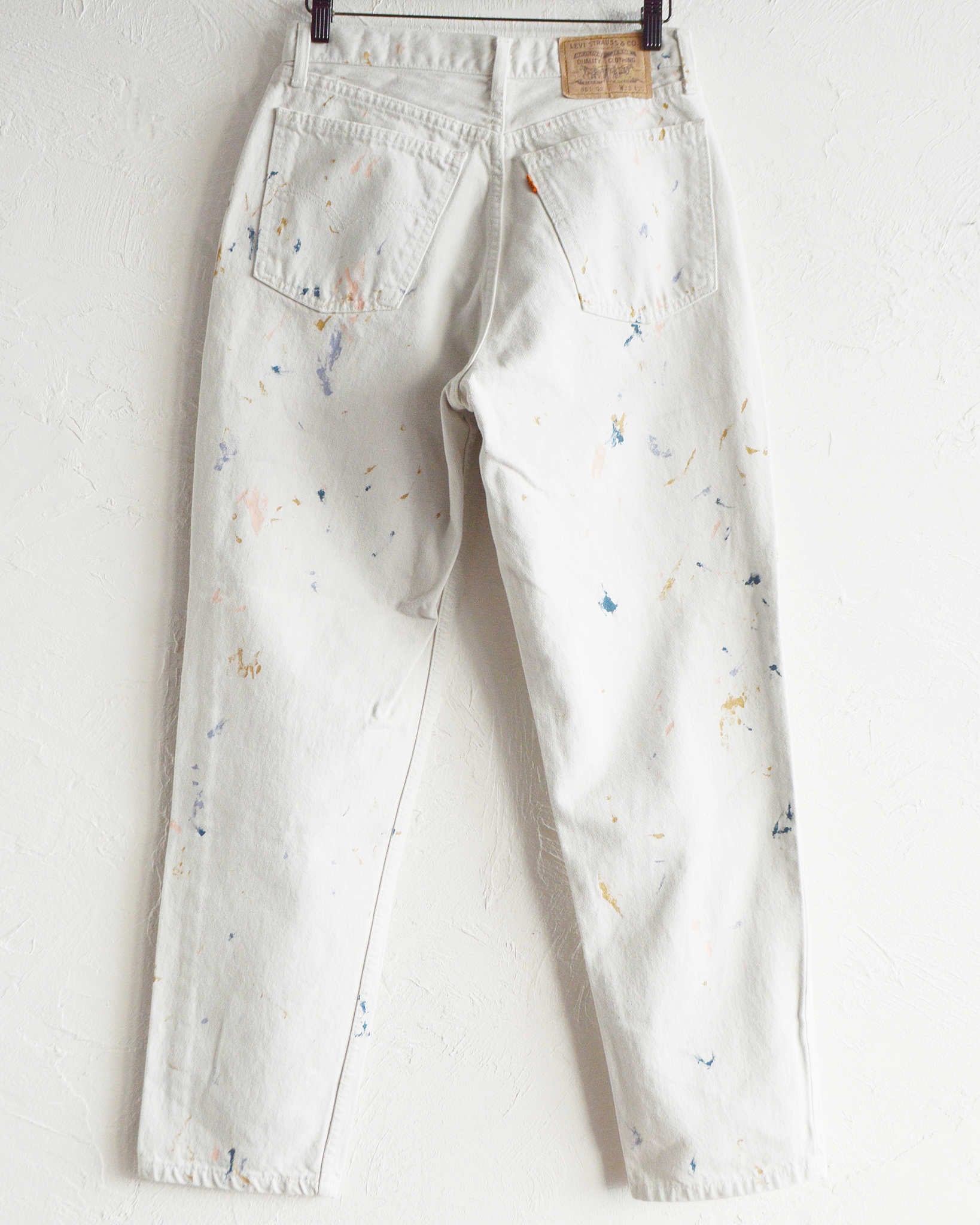 Nasngwam. ナスングワム / COLLISION DENIM PANTS コリジョンデニムパンツ (WHITE ホワイト)