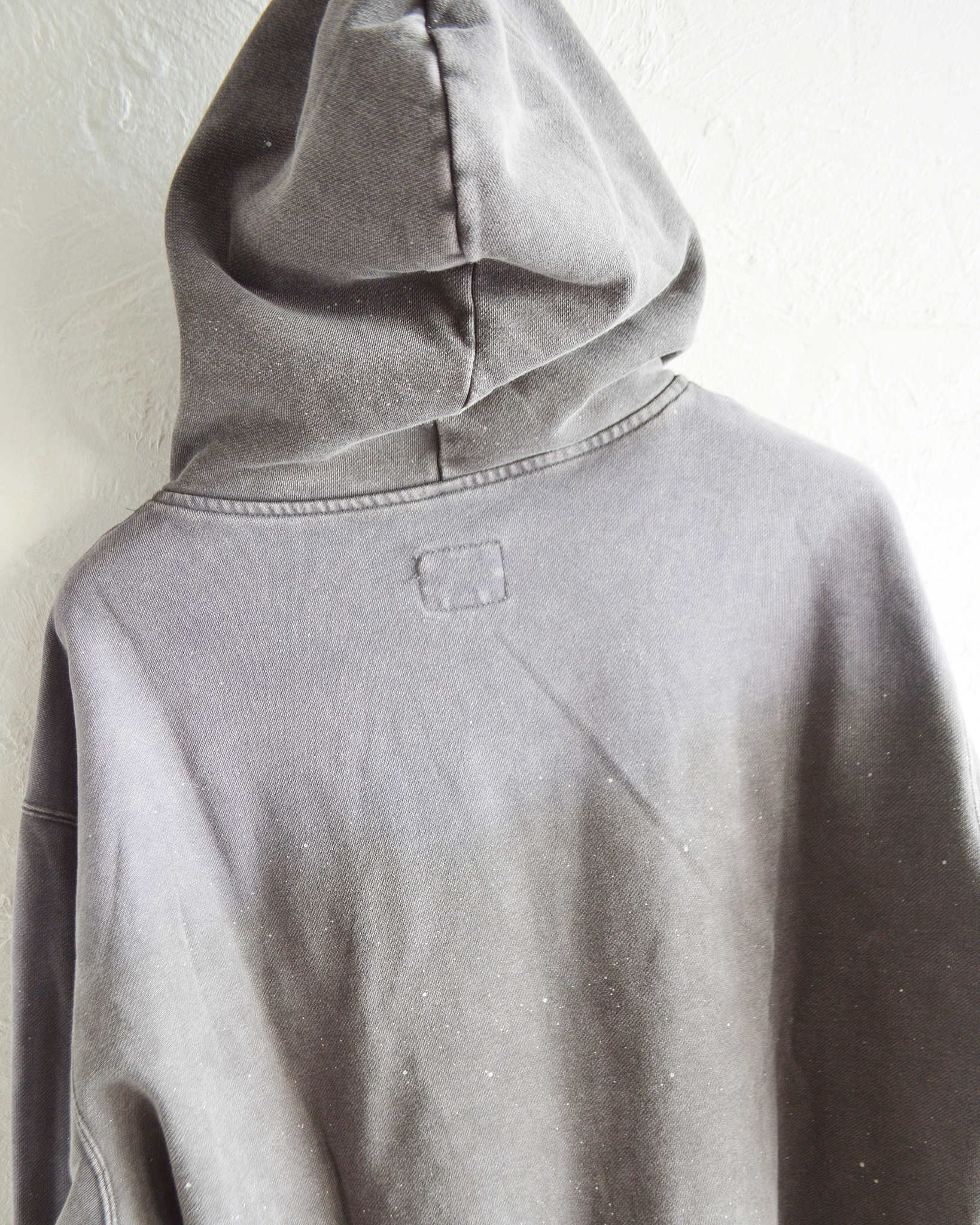 IMPRESTORE インプレストア / Thompson-paint splattered トンプソンペイントスプラッタード| Zip hoodie separate pocket ジップフーディーセパレートポケット (faded Gray Purple グレーパープル)