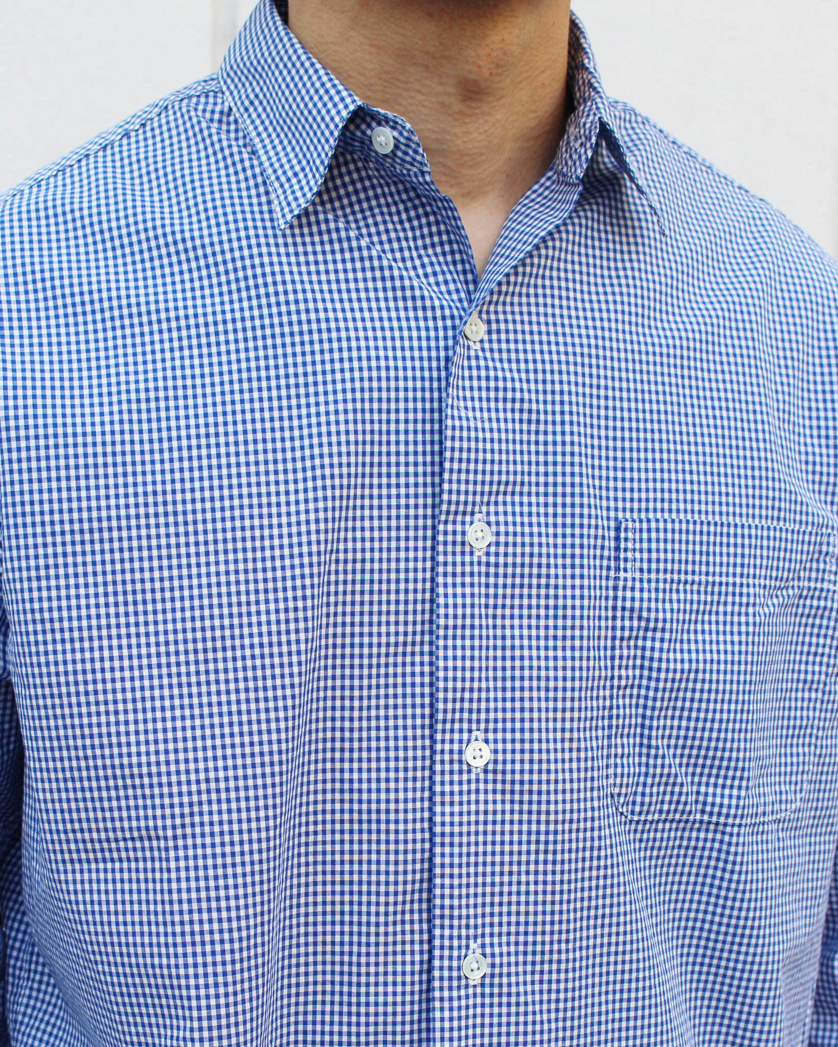 NECESSARY or UNNECESSARY ネセサリーオアアンネセサリー N.O.UN ナウン / DRESS ドレス (BLUE-CHECK ブルーチェック)