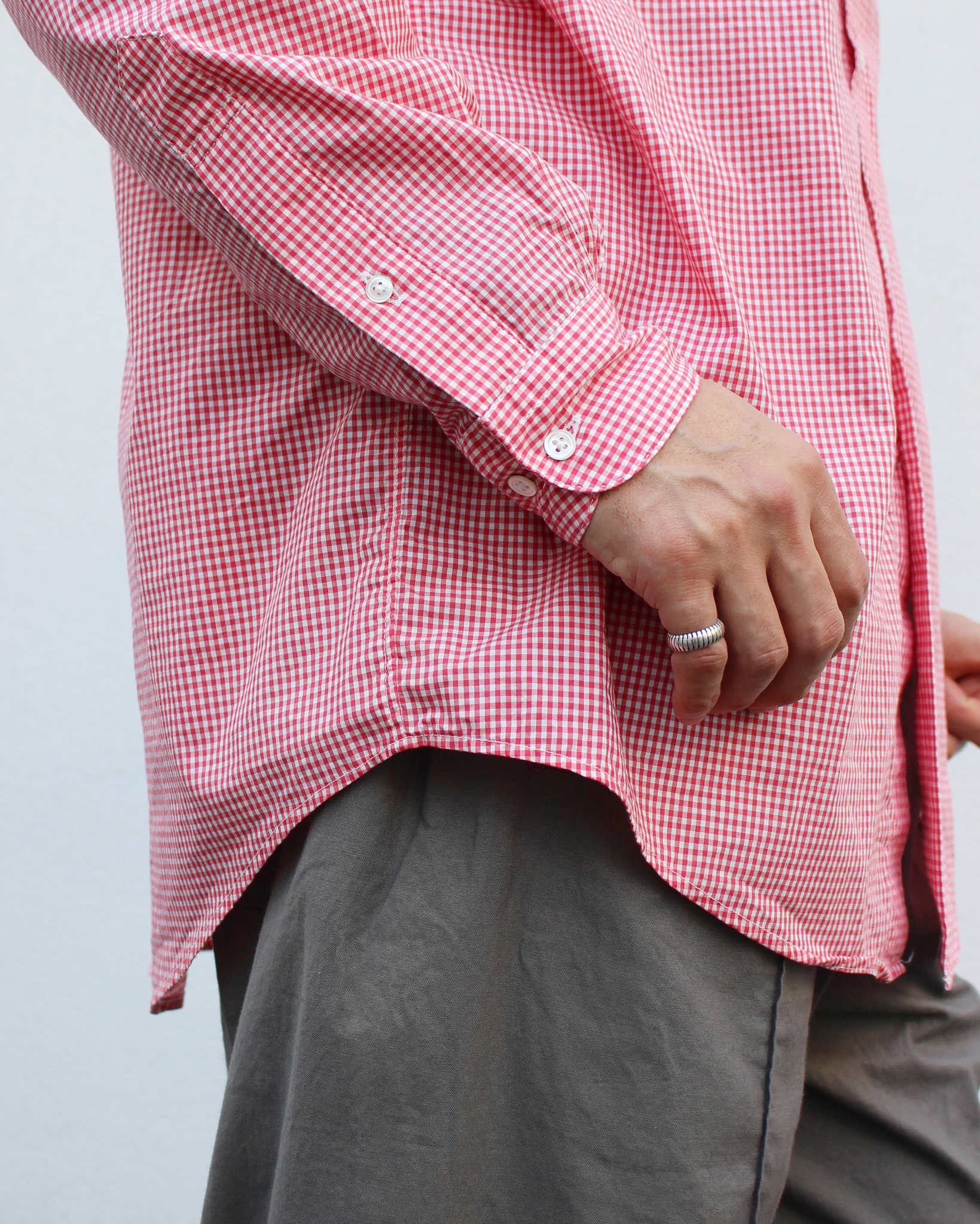 NECESSARY or UNNECESSARY ネセサリーオアアンネセサリー N.O.UN ナウン / DRESS ドレス (RED-CHECK レッドチェック)