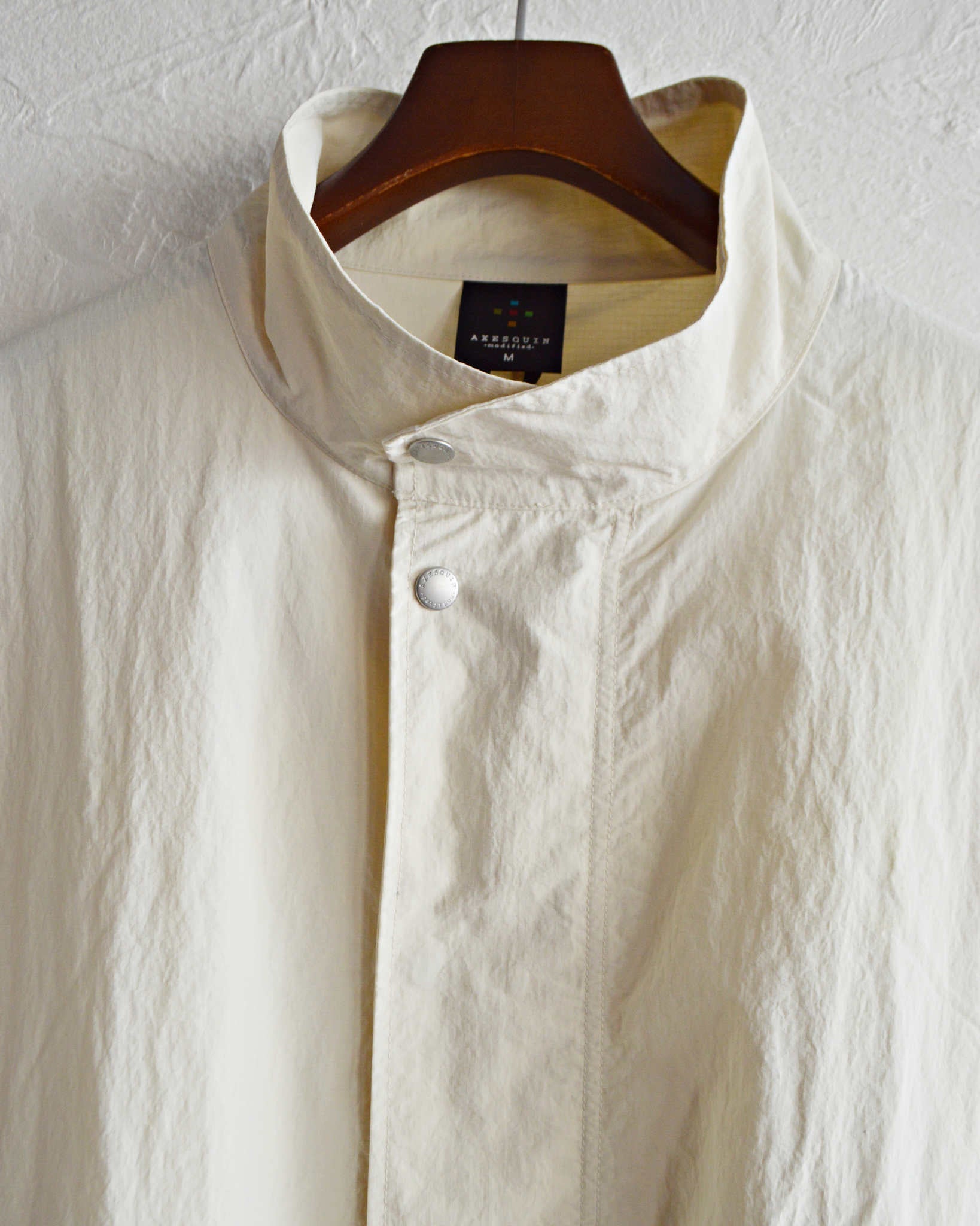 AXESQUIN アクシーズクイーン / ECO NYLON SHORT COAT エコナイロンショートコート (OFF WHITE オフホワイト)