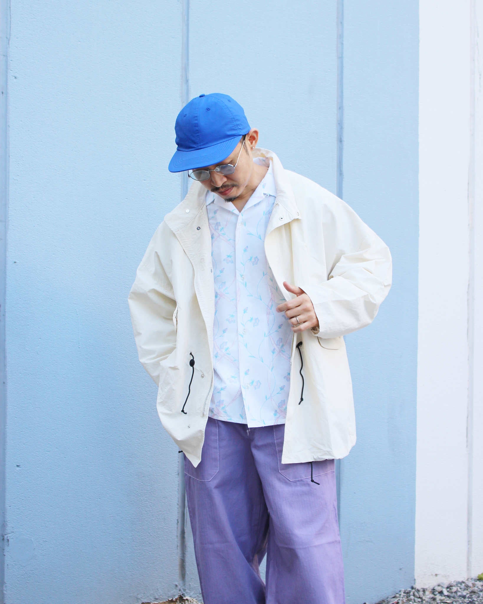 AXESQUIN アクシーズクイーン / ECO NYLON SHORT COAT エコナイロンショートコート (OFF WHITE オフホワイト)