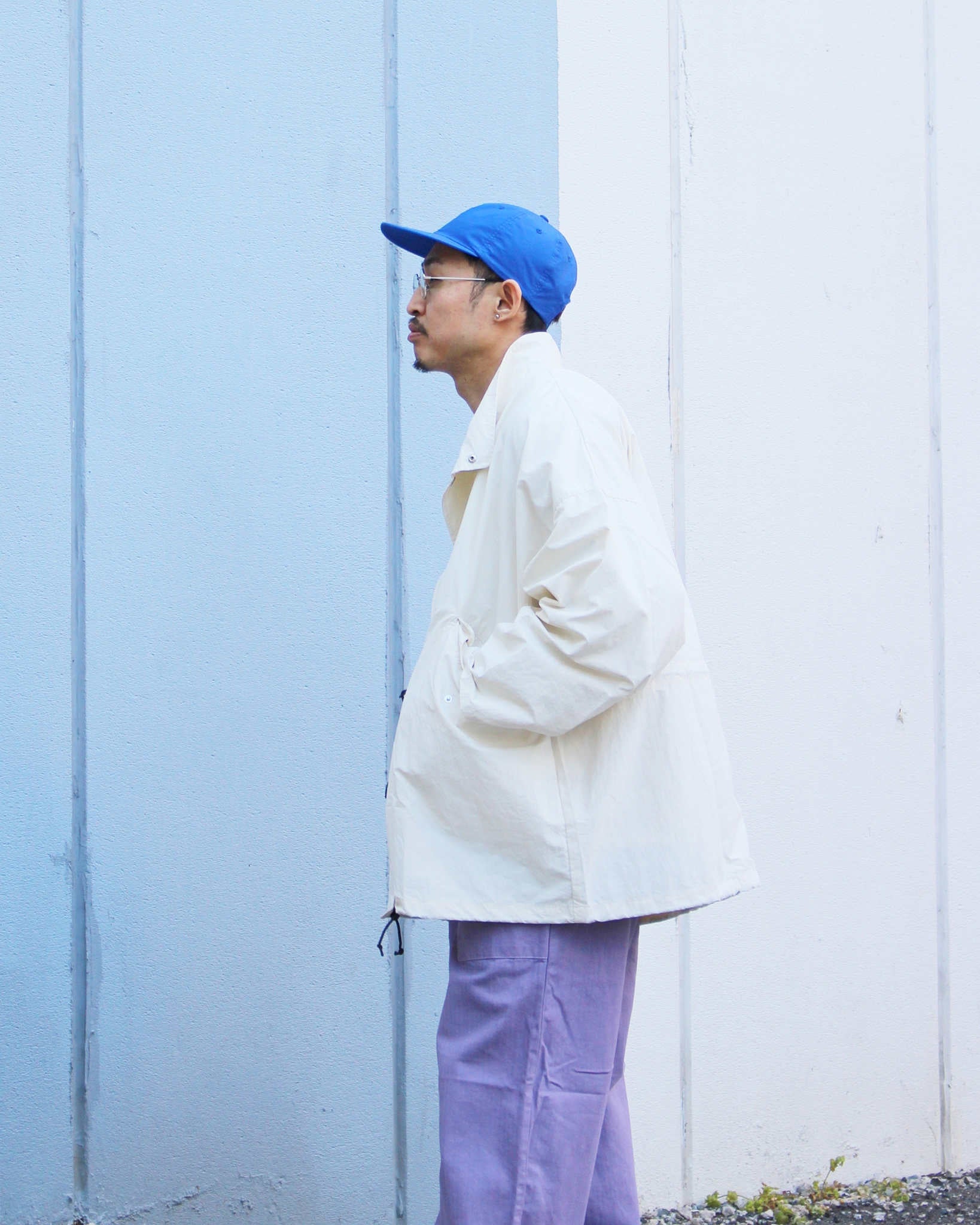 AXESQUIN アクシーズクイーン / ECO NYLON SHORT COAT エコナイロンショートコート (OFF WHITE オフホワイト)