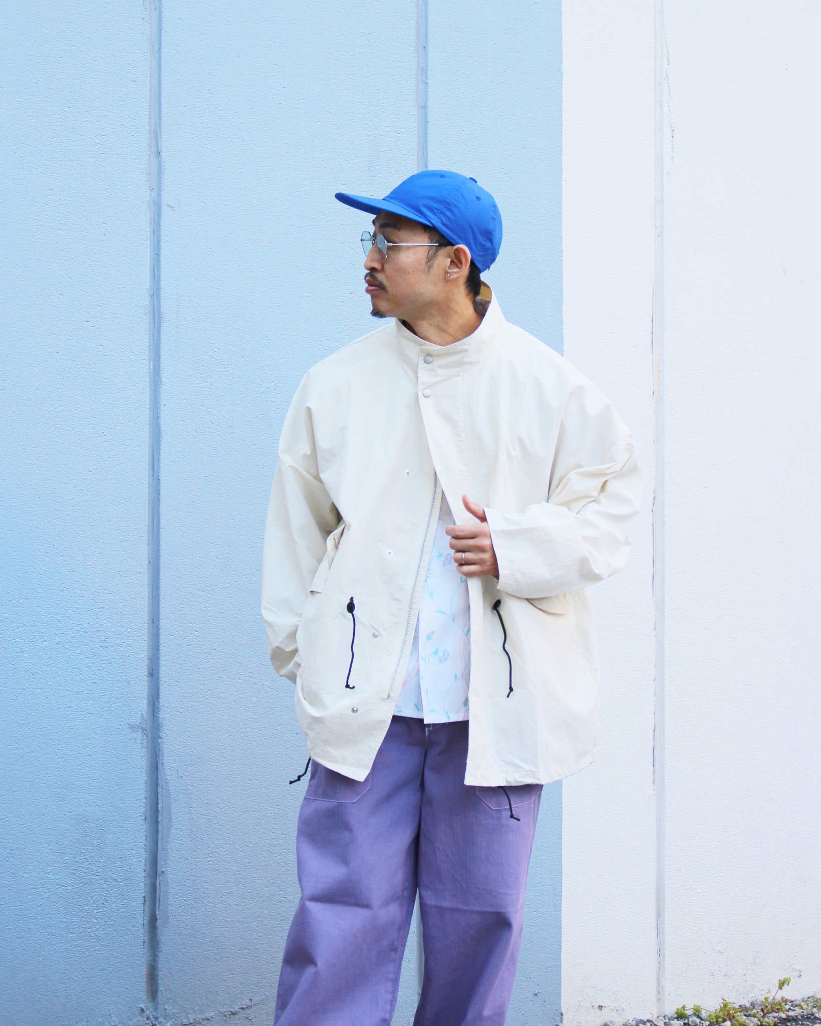 AXESQUIN アクシーズクイーン / ECO NYLON SHORT COAT エコナイロンショートコート (OFF WHITE オフホワイト)